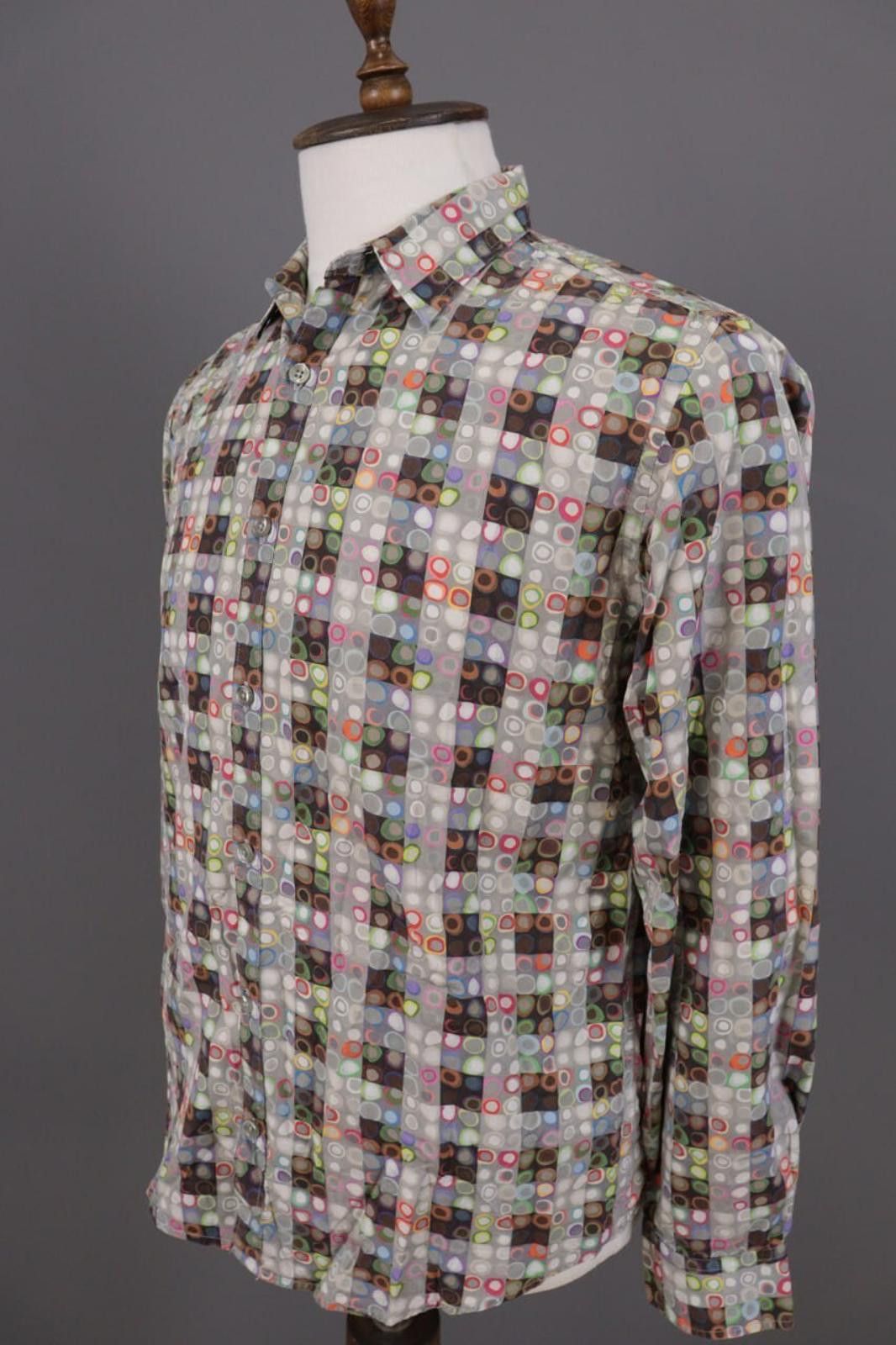 Desigual Desigual Regular Fit Multicolor Printet Shirt Sz L Size US L / EU 52-54 / 3 - 8 Thumbnail