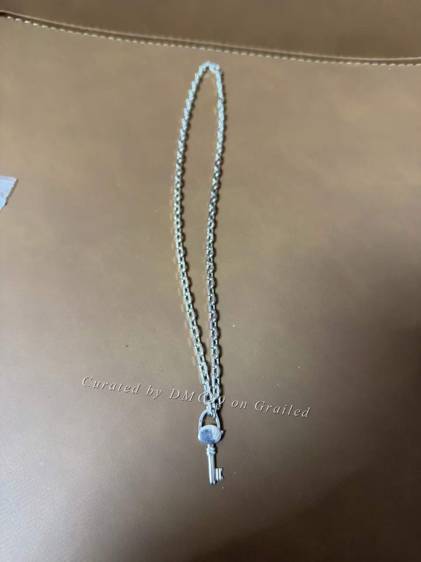 Gucci Gucci Trademark Logo 925 Silver Necklace Size ONE SIZE - 1 Thumbnail