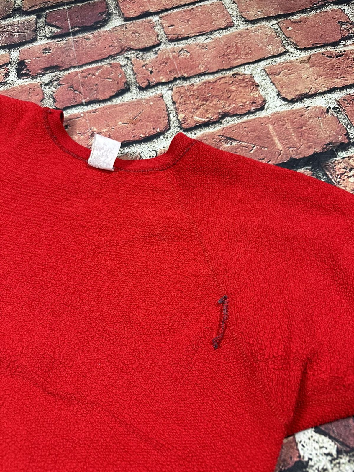 Tultex × Vintage Vintage Tultex Sweatshirt Short Sleeve Crewneck Blank Size US L / EU 52-54 / 3 - 10 Thumbnail