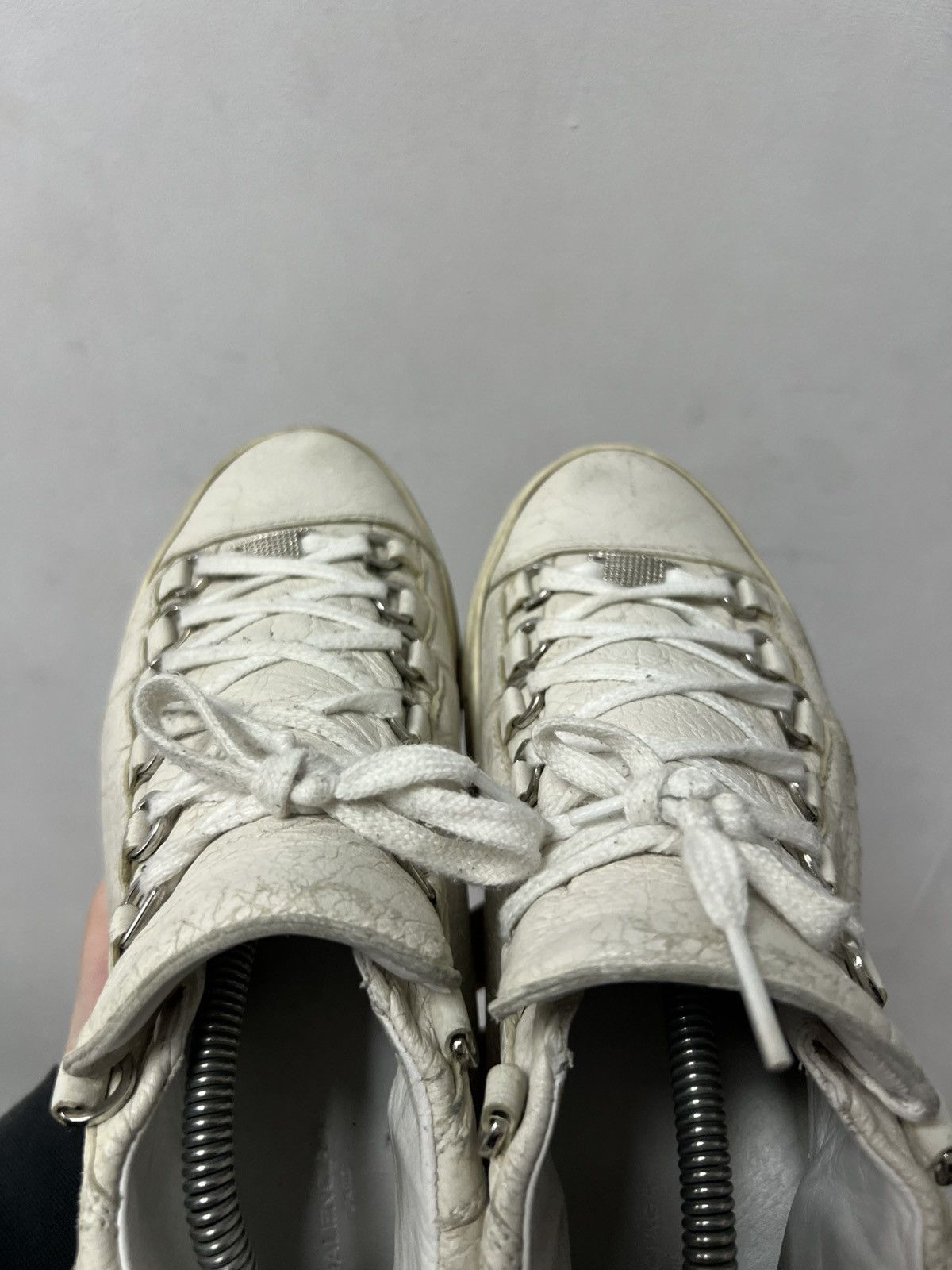 Balenciaga Balenciaga Arena High White Leather Shoes Size 39 Size US 6 / EU 39 - 9 Thumbnail