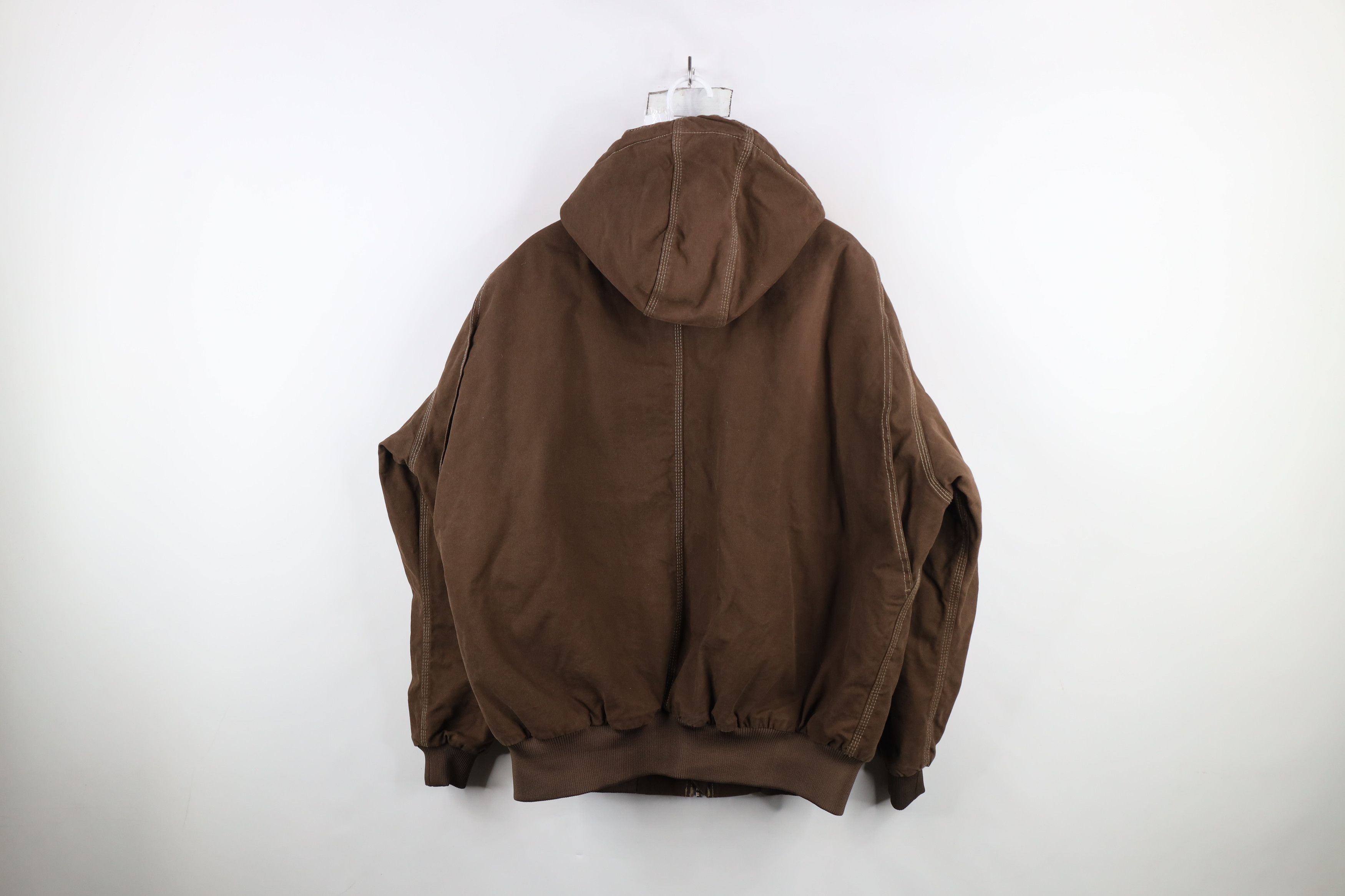 Vintage Vintage Streetwear Consultants Farmer Hooded Canvas Jacket Size US XXL / EU 58 / 5 - 12 Thumbnail