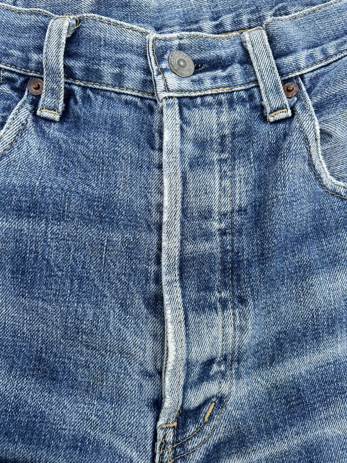 Kapital Vintage Levis Big E Selvedge Distressed Denim Jeans Size US 31 - 11 Thumbnail