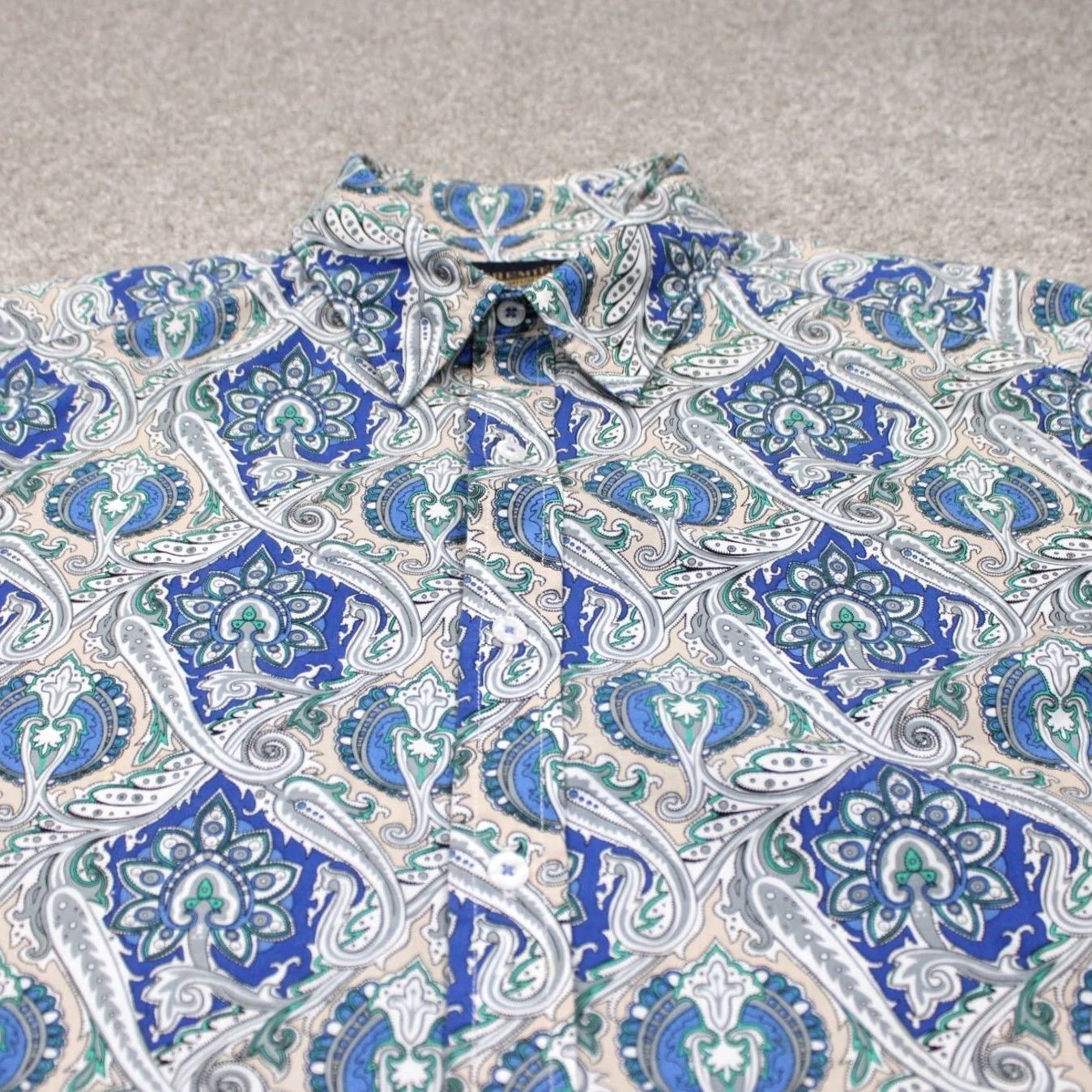 Cremieux Cremieux Premium Button-Up Shirt Mens XL Blue Floral 100% Cotton Long Sleeve Size US XL / EU 56 / 4 - 5 Thumbnail
