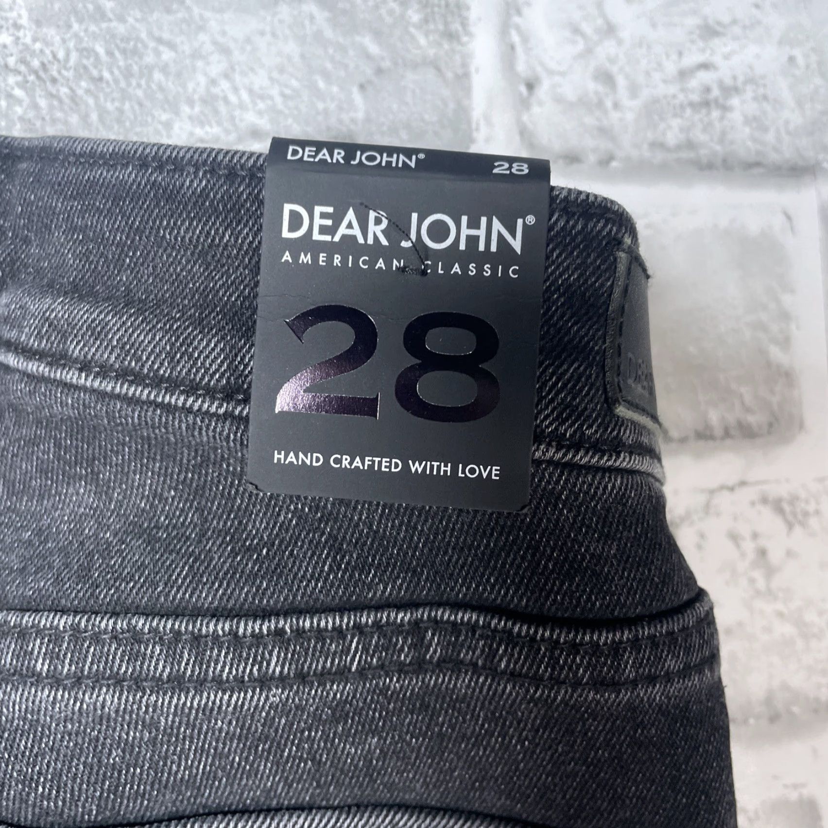 Denime NWT Dear John Black Distressed Denim Jeans Womens Size 28 Inseam 27 Size 28" / US 6 / IT 42 - 8 Thumbnail
