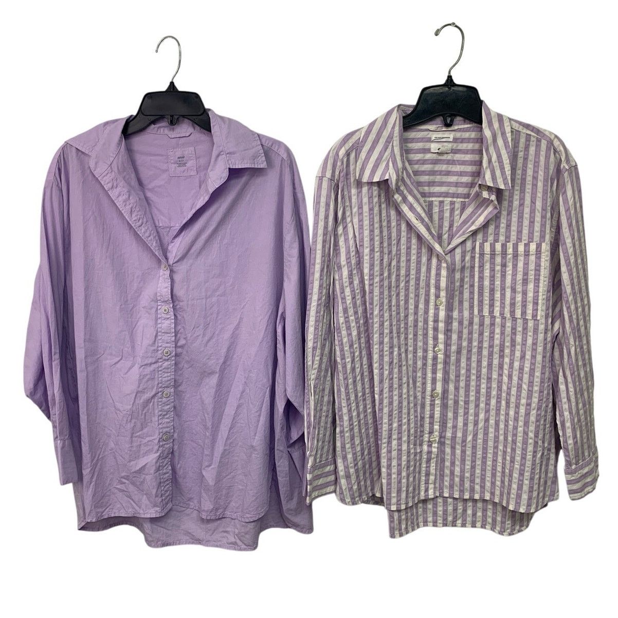 American Eagle Outfitters 2 New Aerie Small Long Sleeve Collared Button Up Shirts Size M / US 6-8 / IT 42-44 - 1 Thumbnail