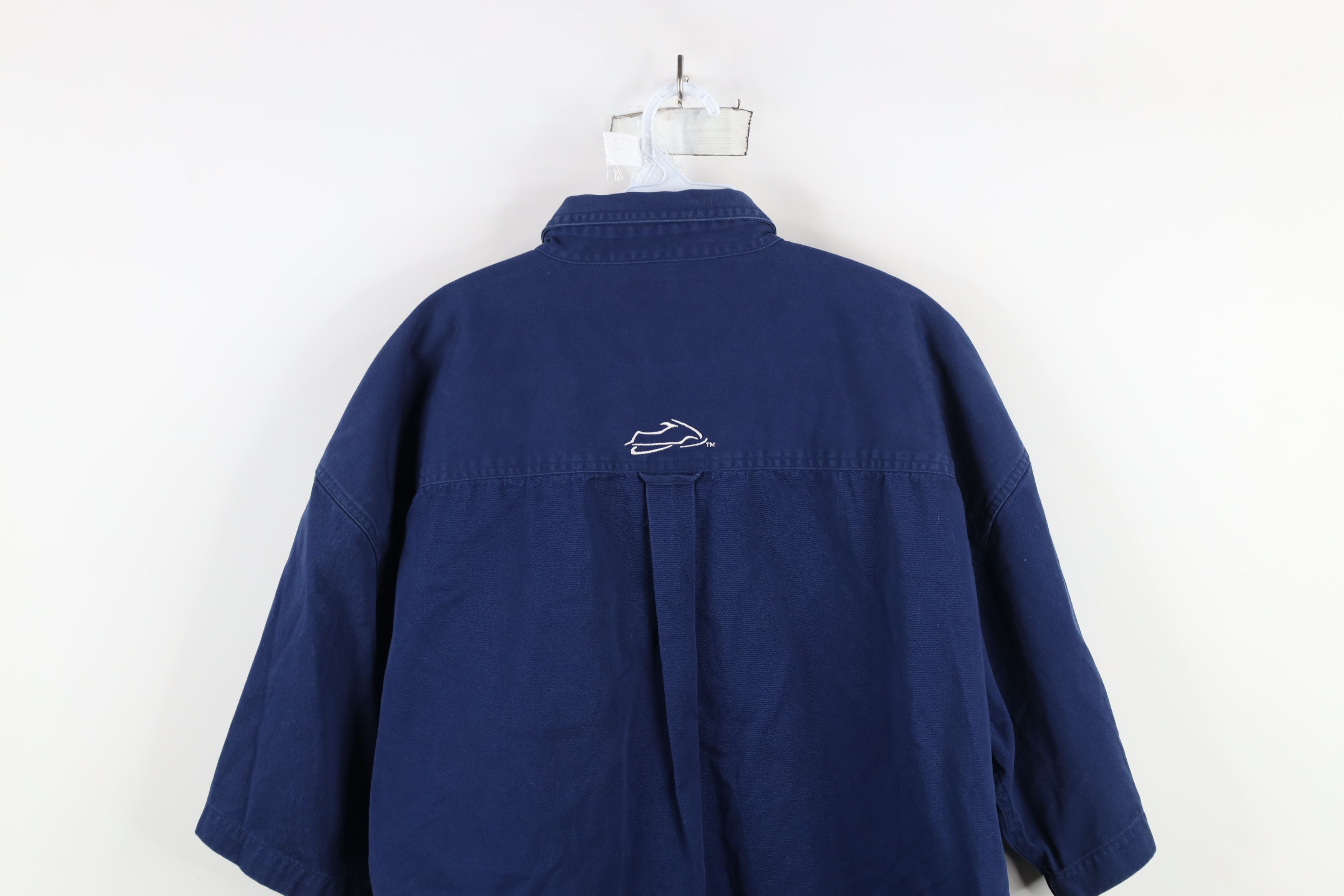 Vintage Vintage 90s Ski Doo Bombardier Racing Team Button Shirt Size US XL / EU 56 / 4 - 14 Thumbnail