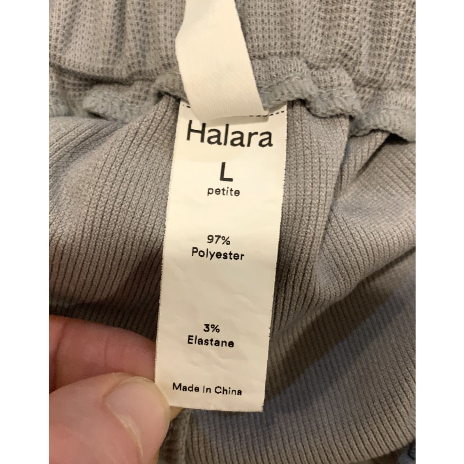 Vintage Halara Pants Womens Petite Gray High Rise Pull On Wide-Leg Pockets Stretch Knit 26 Inseam Casual Workwear Size 36" / US 14 / IT 50 - 4 Thumbnail