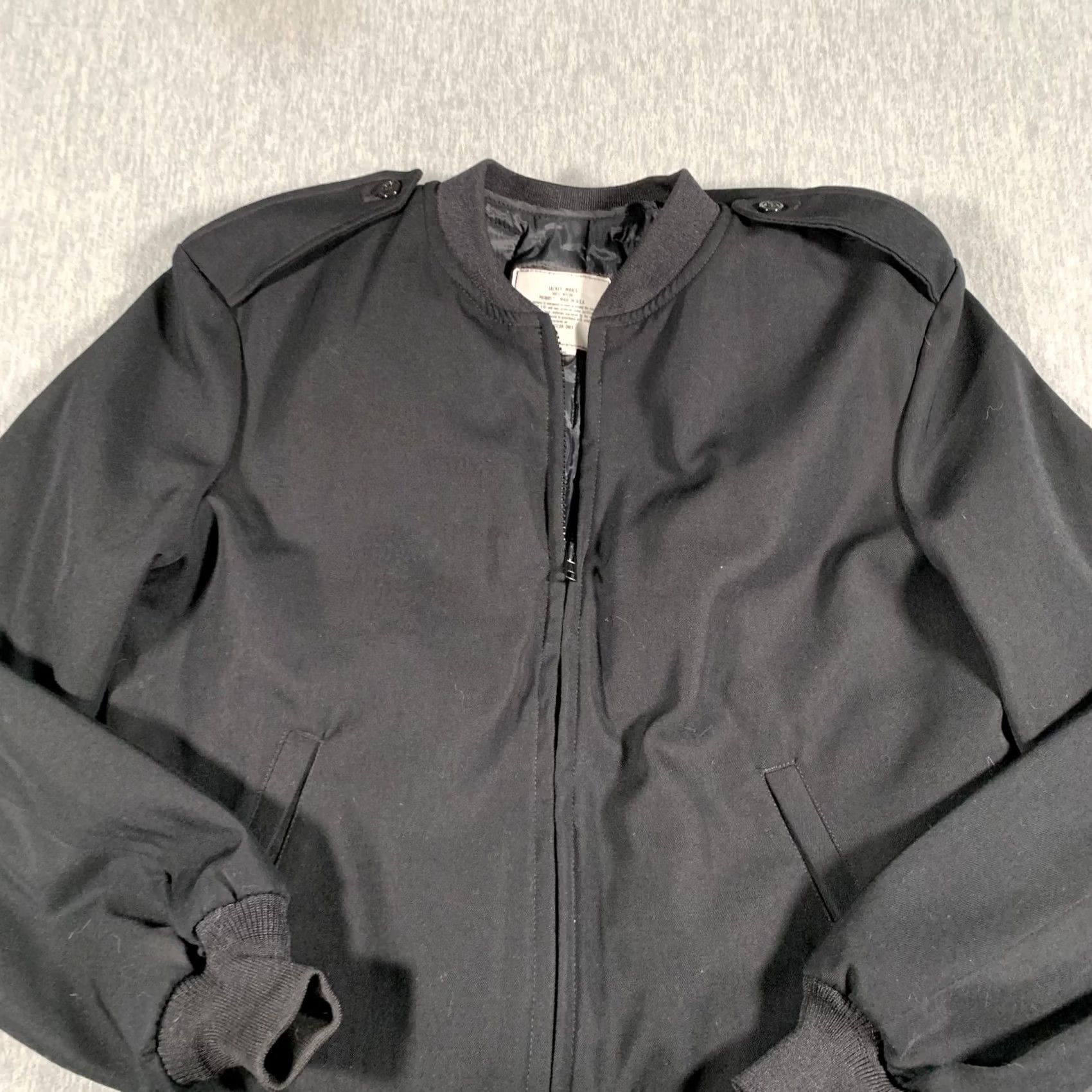 Vintage VINTAGE Patriot Jacket Mens 40 Regular Black Nylon Bomber Made USA Military Style Jacket Size US XXS / EU 40 - 2 Thumbnail