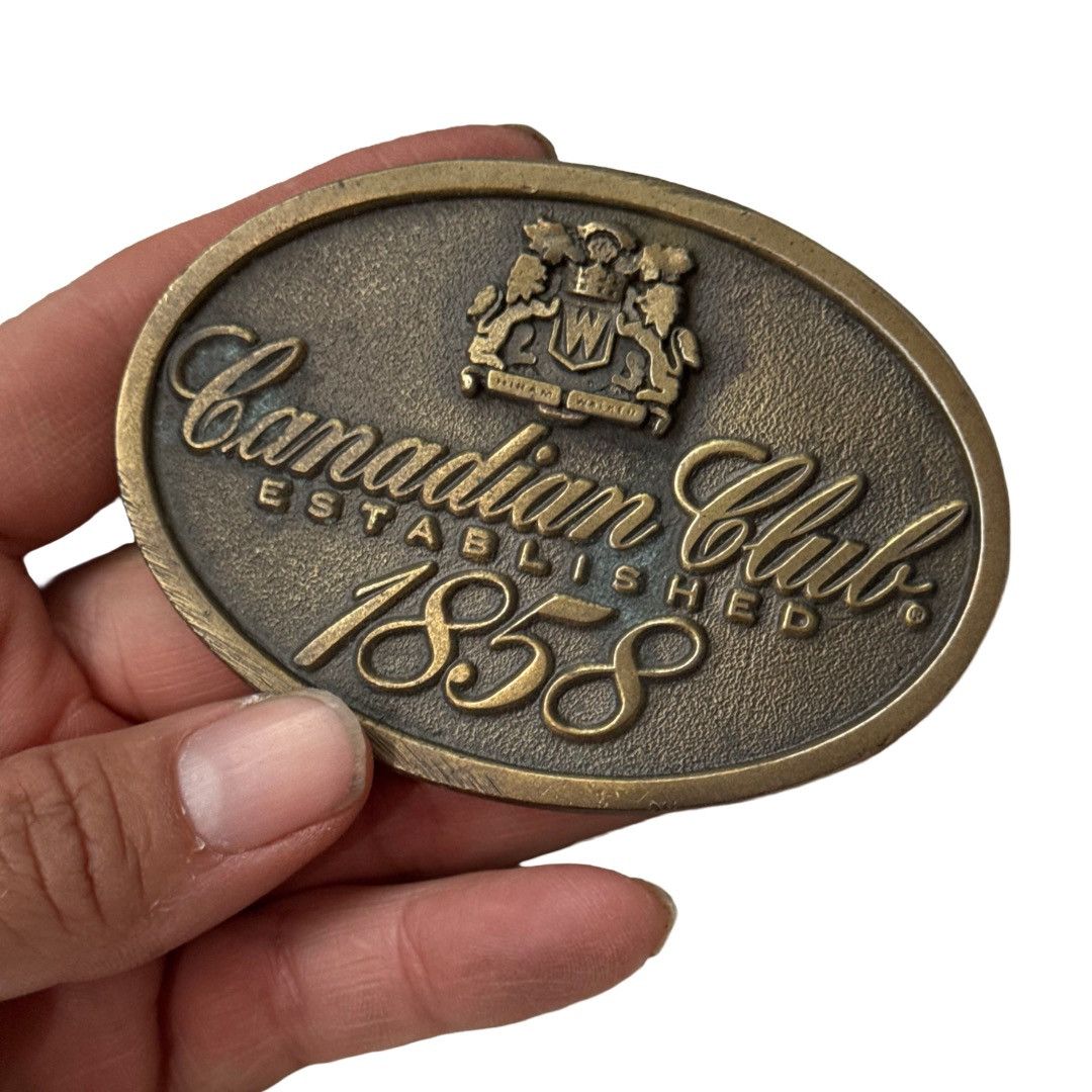 Other Vintage Canadian Club Whisky Belt Buckle Size ONE SIZE - 1 Thumbnail