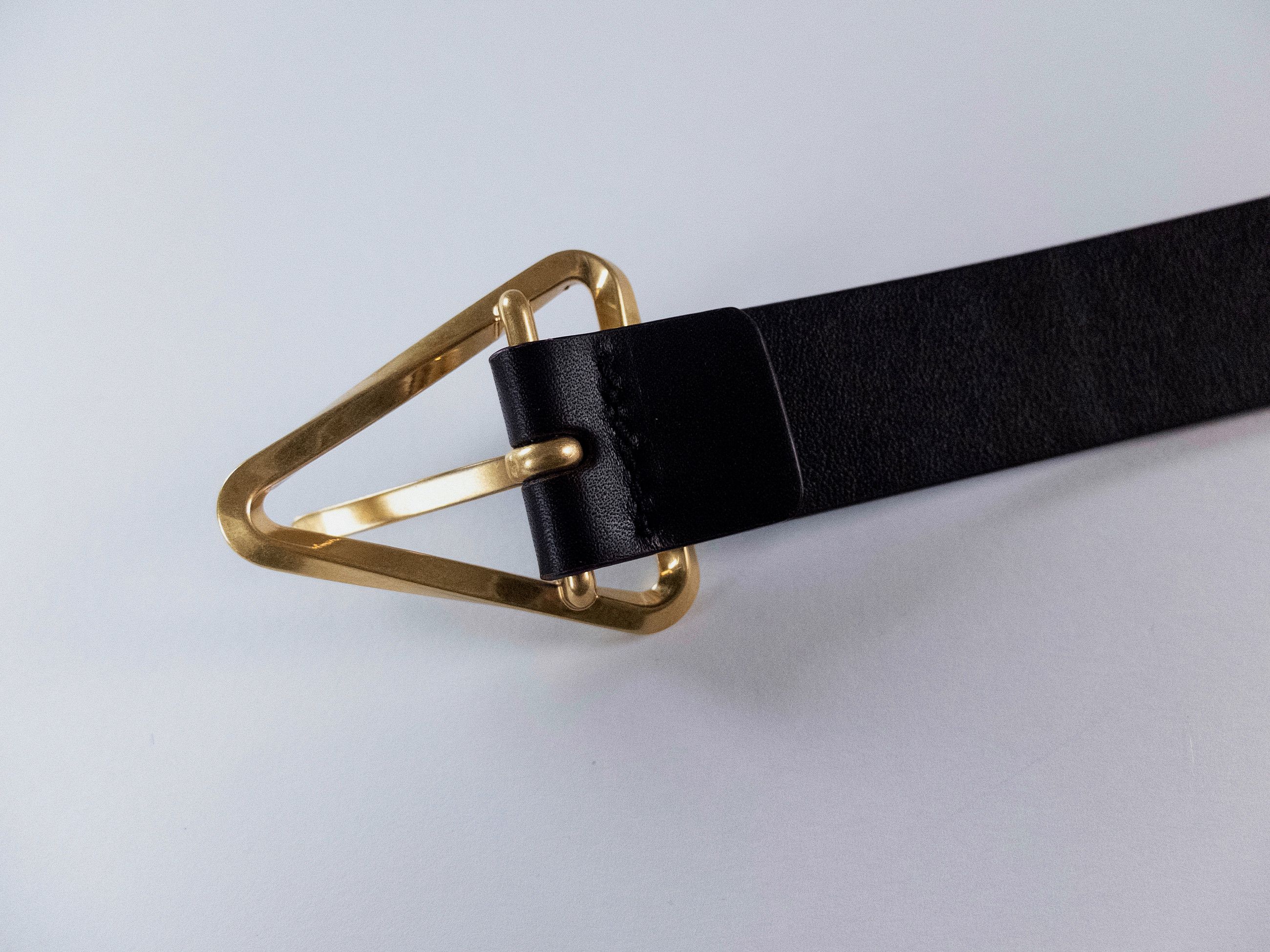 Bottega Veneta BOTTEGA VENETA Triangle grape purple leather belt 90 Size 34 - 4 Thumbnail