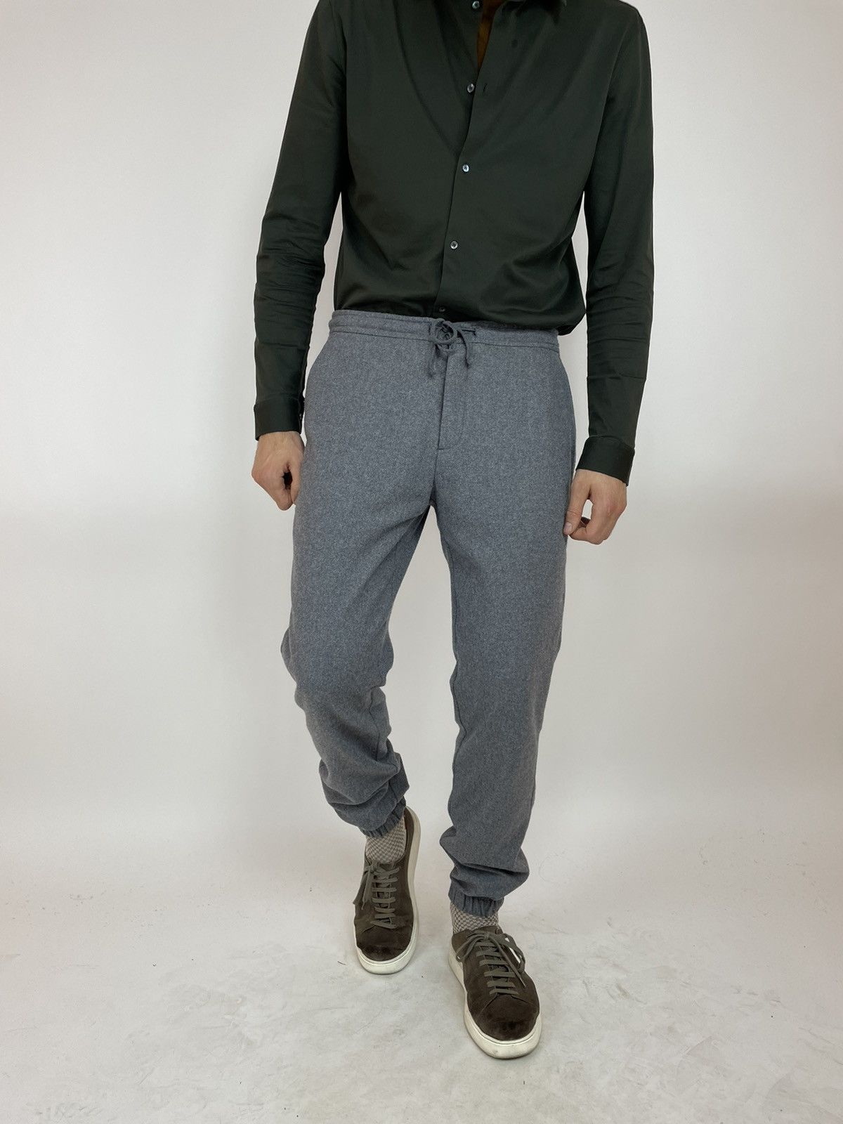 Japanese Brand KIOMI Wool JOGGING PANTS Mens size 36 Size US 36 / EU 52 - 3 Thumbnail