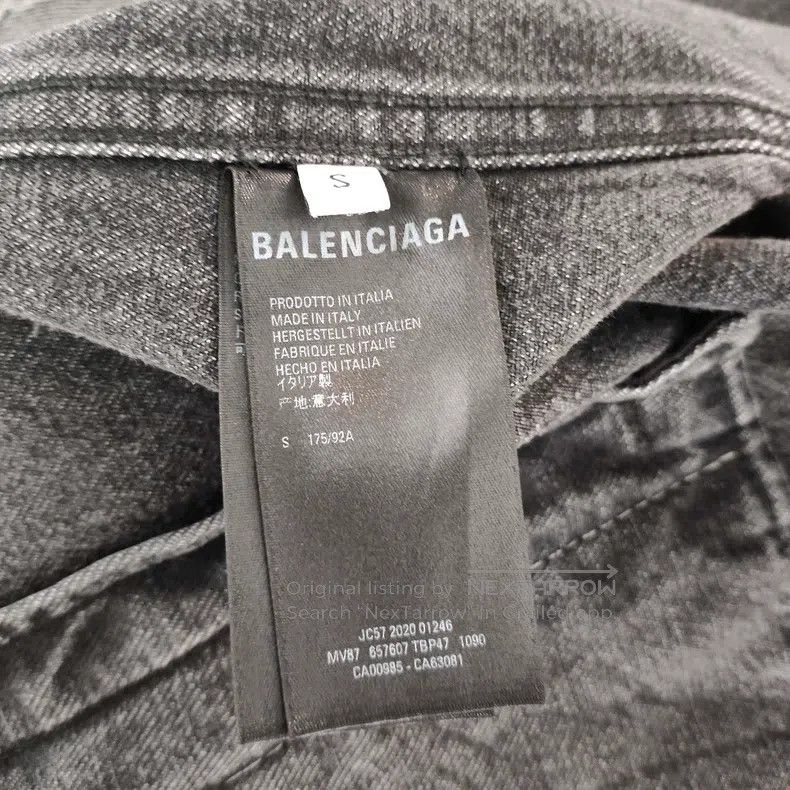 Balenciaga Balenciaga Denim Jacket Gray Size S Size US S / EU 44-46 / 1 - 4 Thumbnail