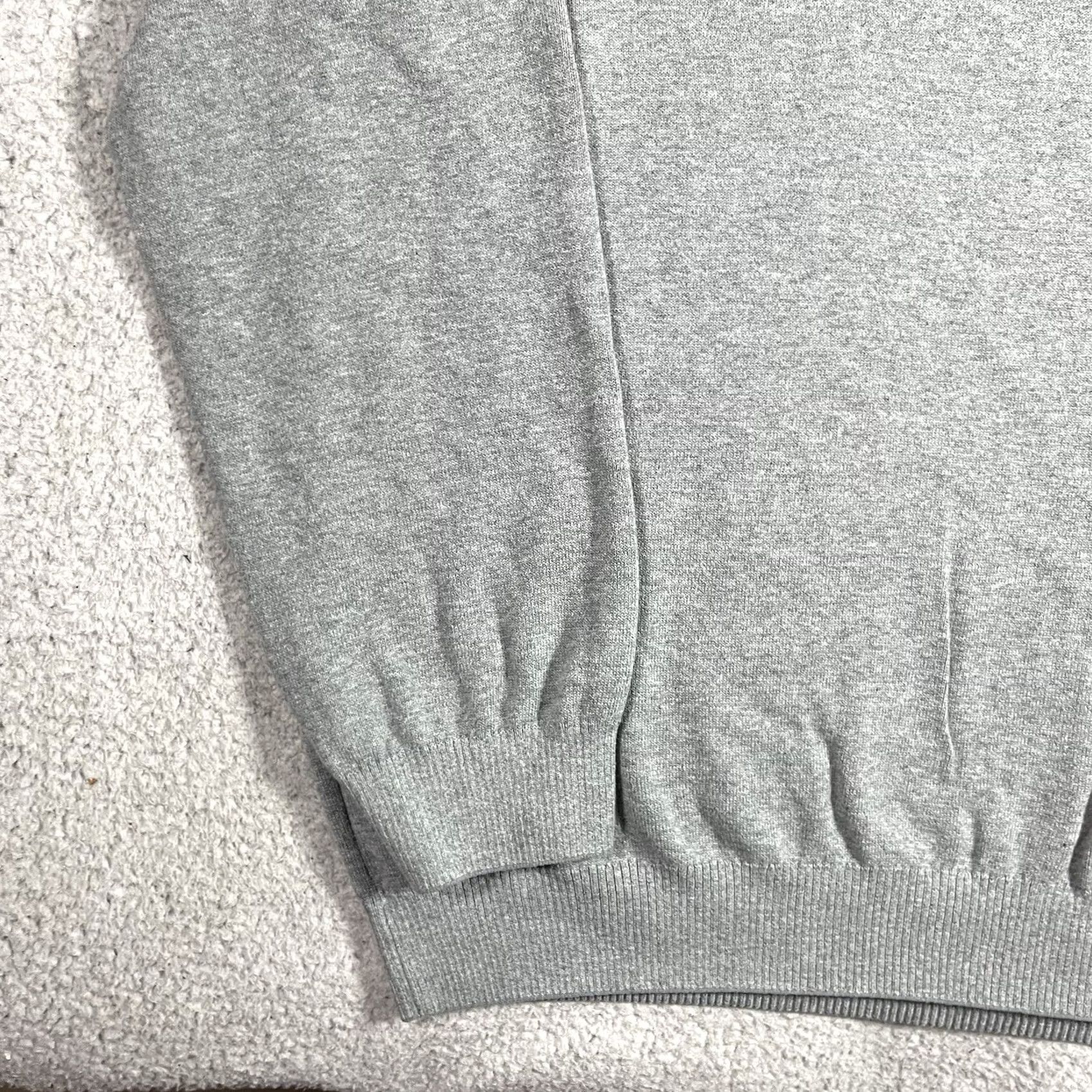 Vintage Mercer + Mettle 1/4 Zip Pullover Mens XL Gray Knit Cotton Nylon Spandex Casual Logo, All Seasons, Easy Care, Zipper, Golf, Walking Size US XL / EU 56 / 4 - 7 Thumbnail