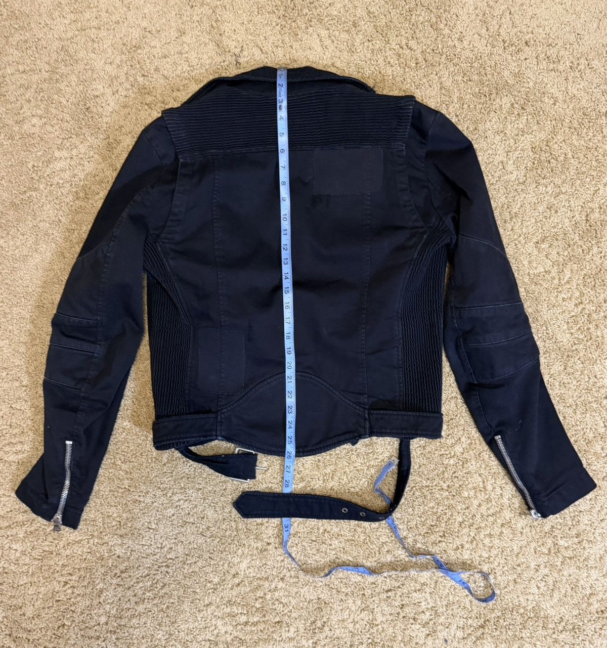 Pierre Balmain Pierre Balmain Cotton Moto Jacket Size US XXS / EU 40 - 16 Thumbnail