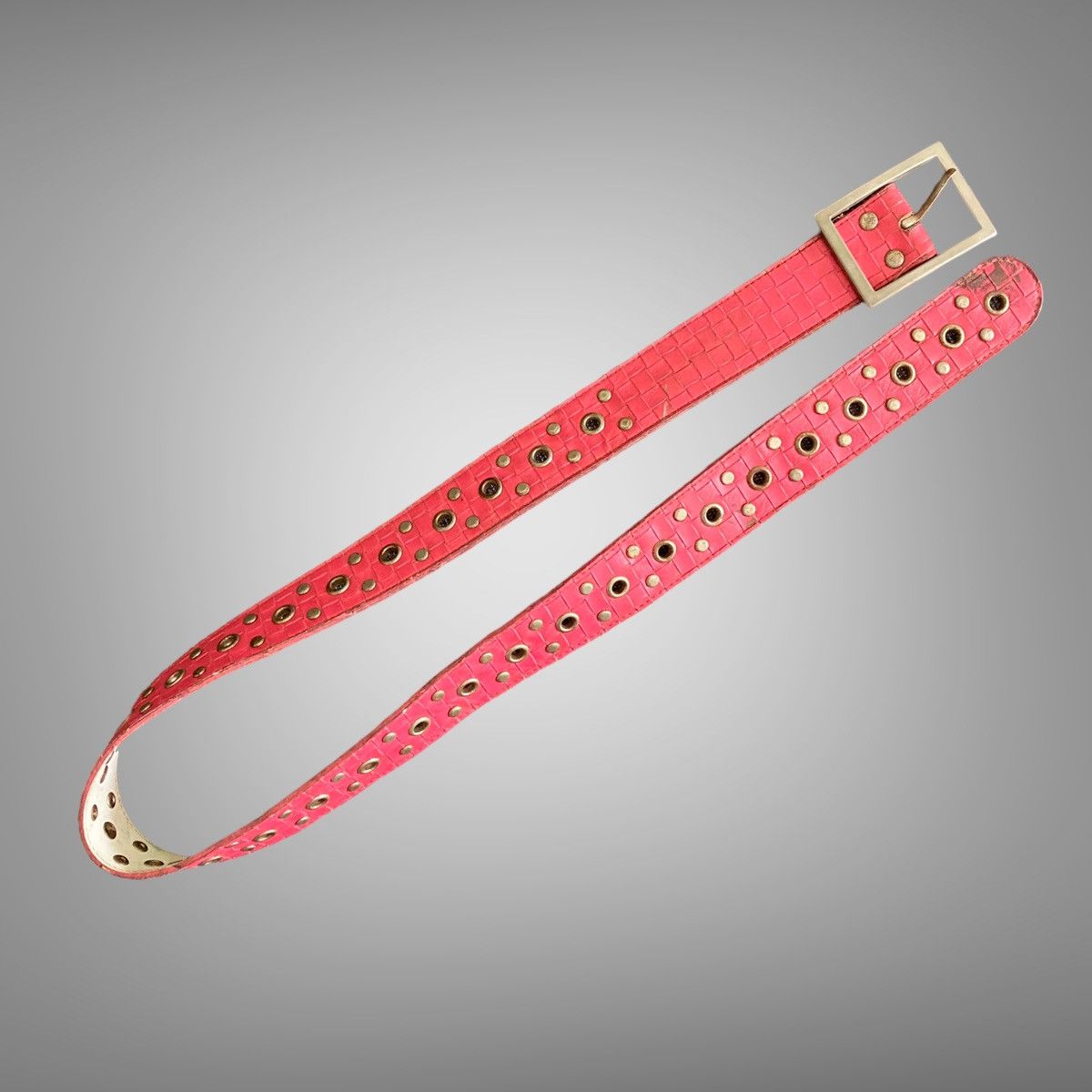 Other 🔥LASTDROP🔥 Vintage Y2K Ring Studded Belt Size 30 - 6 Thumbnail