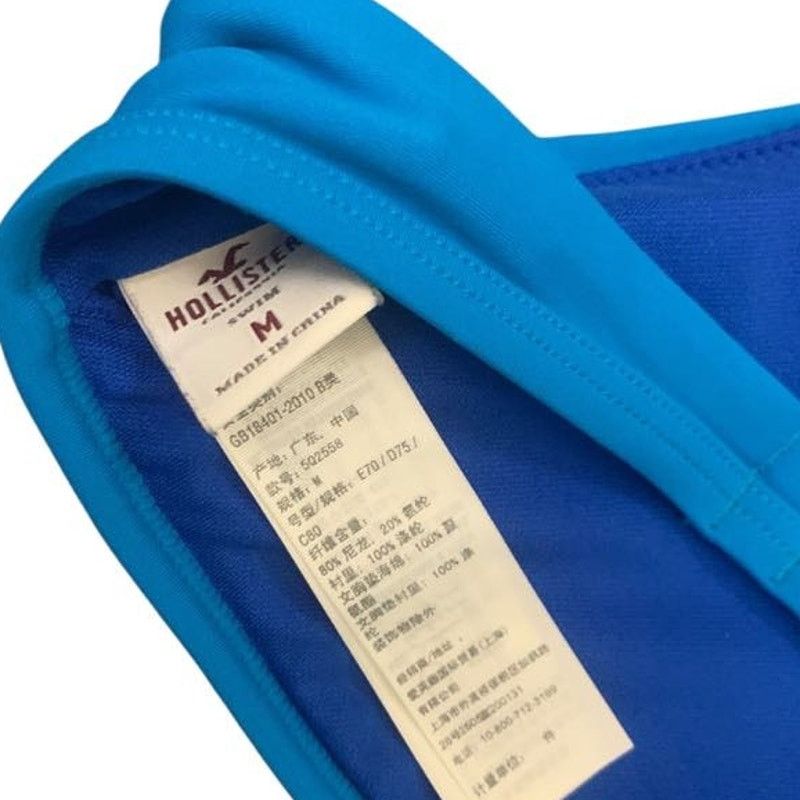 Hollister Y2K Hollister Bikini Swim Tops Blue/Black Adjustable Sz M Size M / US 6-8 / IT 42-44 - 3 Thumbnail