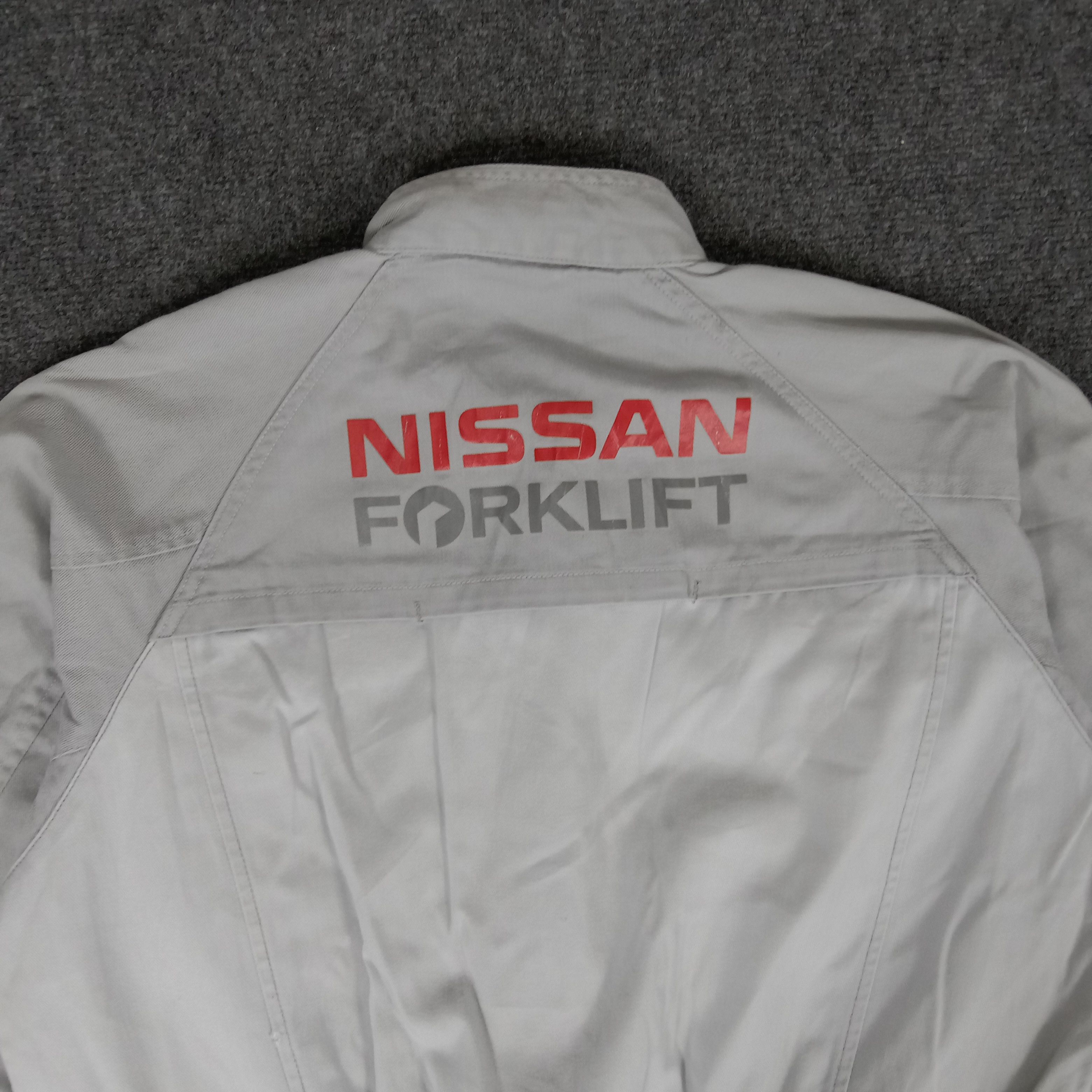 Japanese Brand × Vintage Nissan Forklift Japanese Worker Coverall Jacket Size US M / EU 48-50 / 2 - 2 Thumbnail