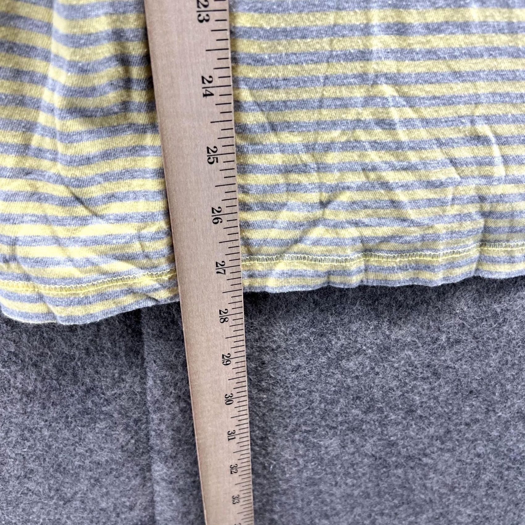 Calvin Klein Calvin Klein Sweater Women Large Pullover Hooded Striped Yellow Gray Fleece Cotton Logo Long Sleeve Size L / US 10 / IT 46 - 6 Thumbnail