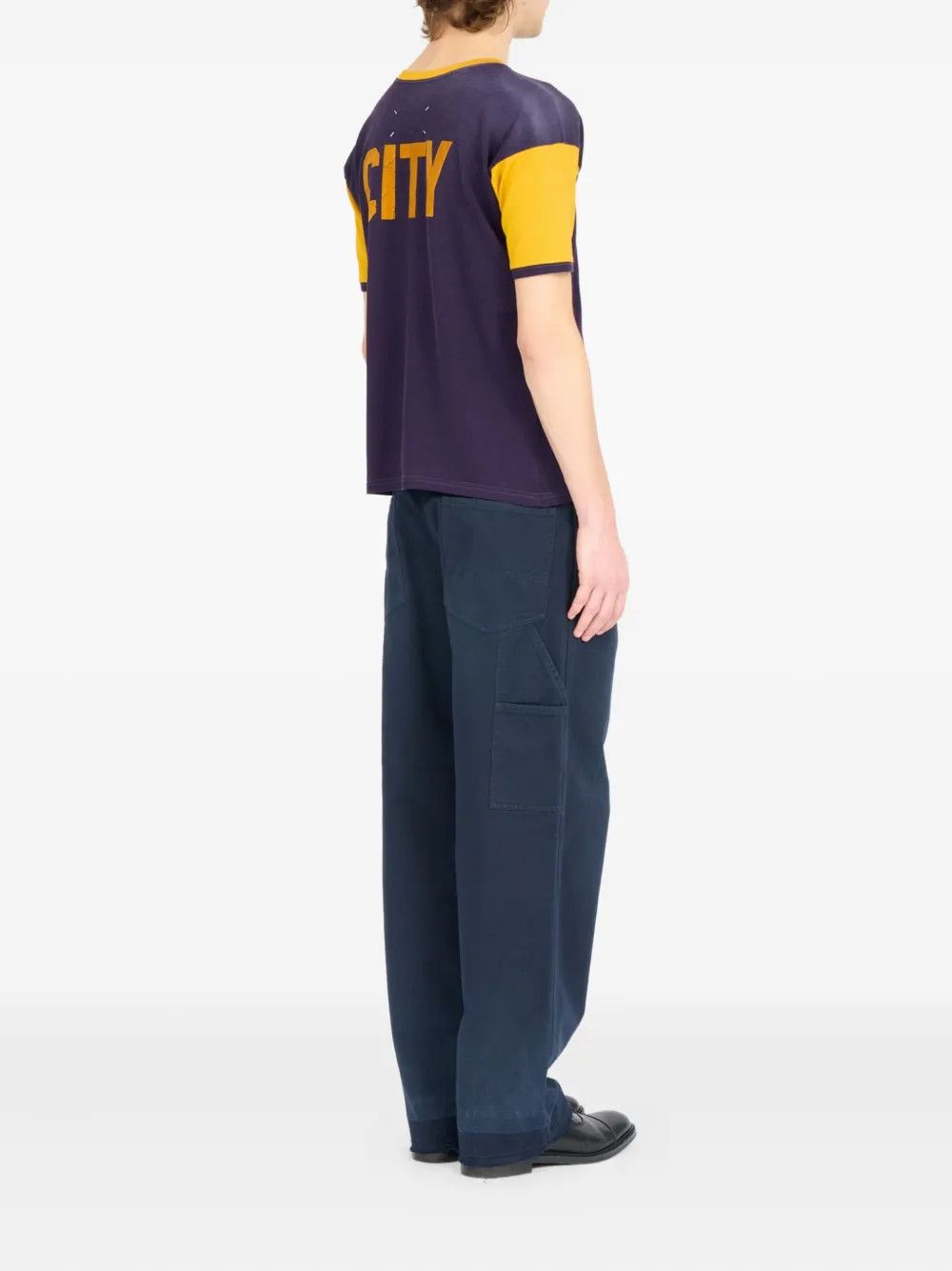 Maison Margiela o1w1db10526 Slogan-print T-Shirt in Purple Size US S / EU 44-46 / 1 - 4 Thumbnail