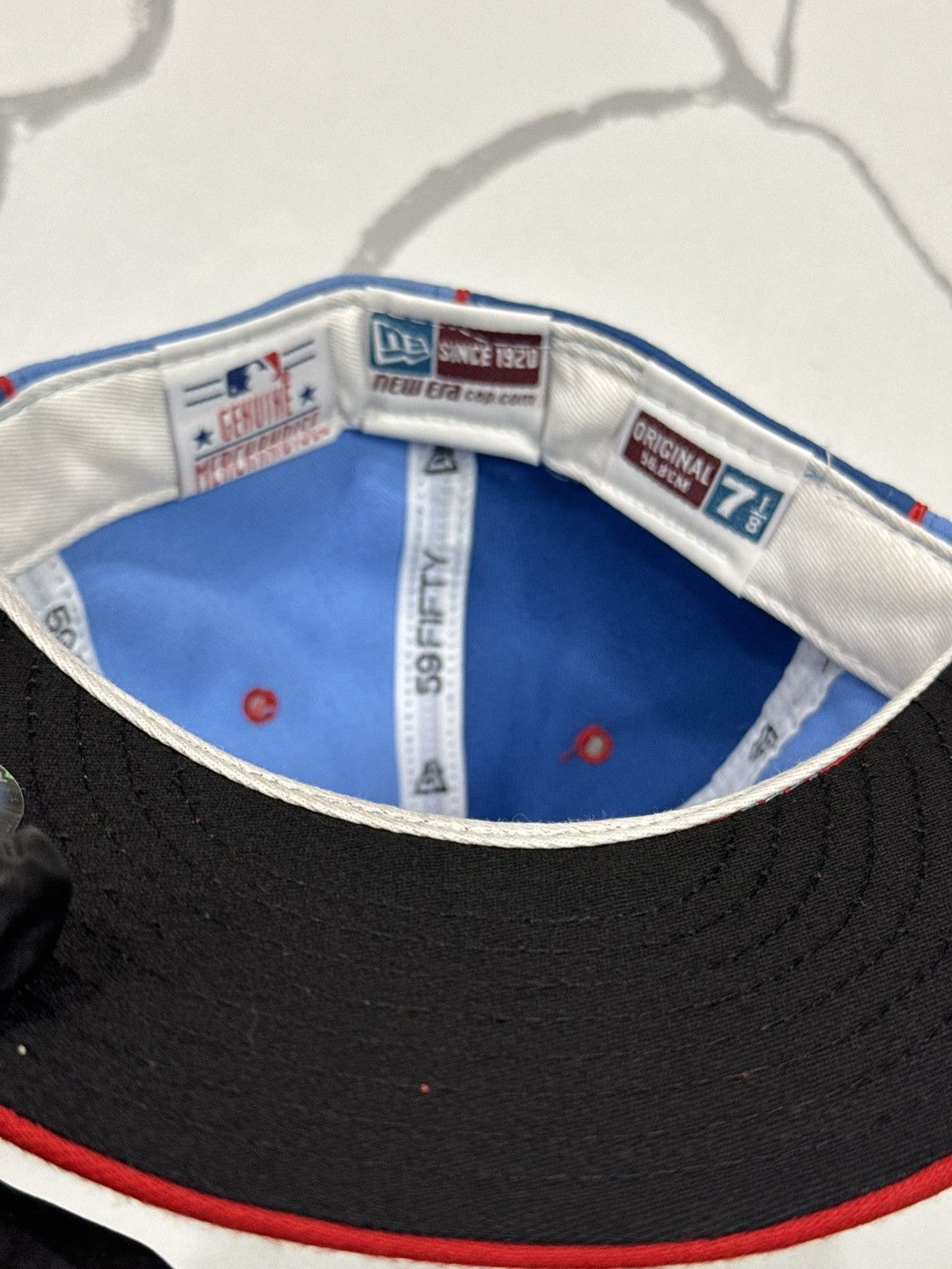New Era Vintage Philadelphia Phillies pin wheel Fitted Baseball Cap Size ONE SIZE - 17 Thumbnail