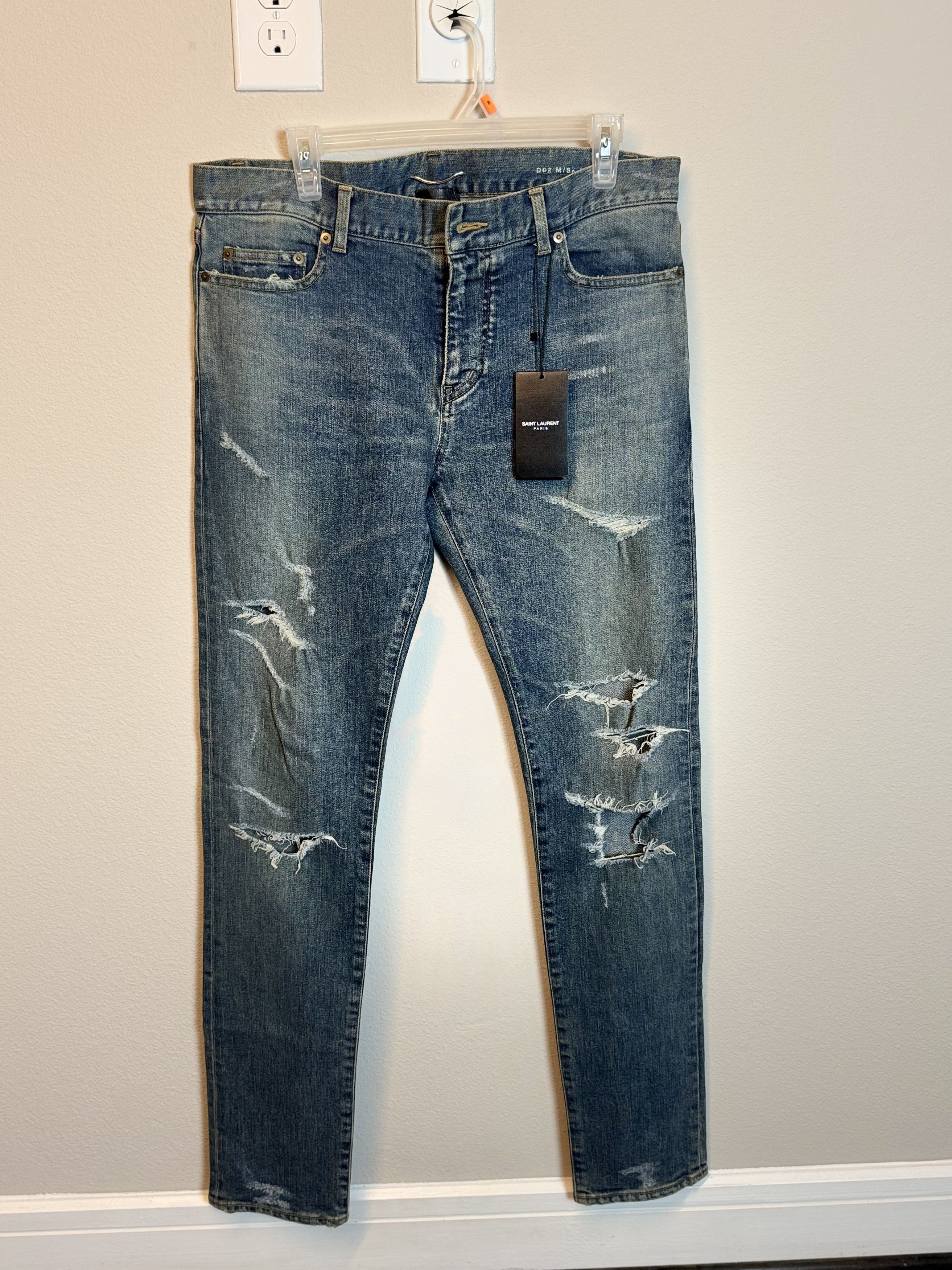 Saint Laurent Paris Saint Laurent Crash Jeans 2017 Size US 32 / EU 48 - 2 Thumbnail