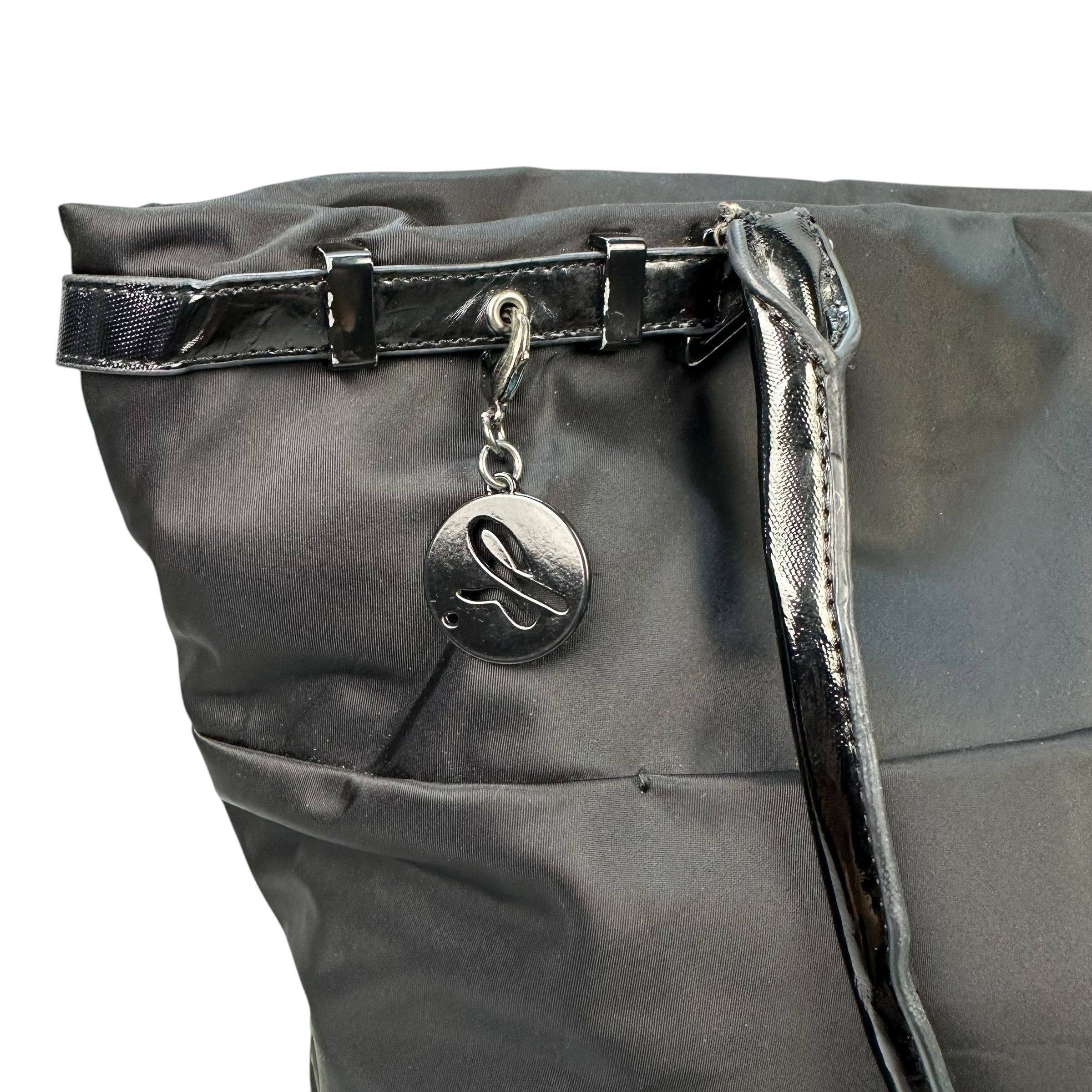 agnes b. agnes b. Voyage Black Nylon Shoulder Tote Bag Size ONE SIZE - 3 Thumbnail