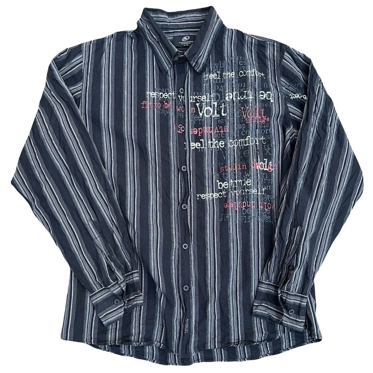 Designer × Vintage Y2K Long Sleeve Button Up Size US XL / EU 56 / 4 - 1 Thumbnail