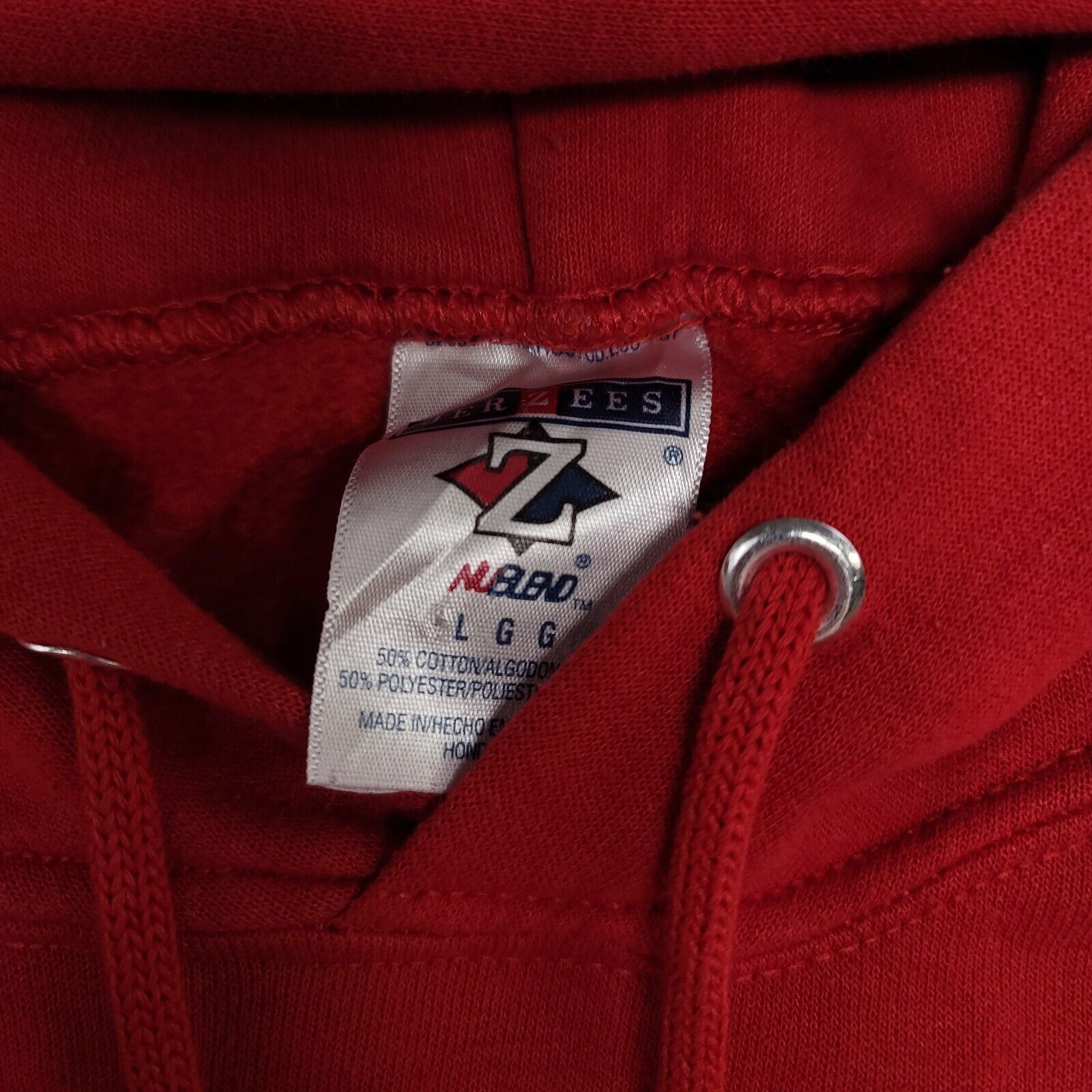Jerzees Jerzees Lifeguard Casual Long Sleeve Hoodie Mens Size L Red Size US L / EU 52-54 / 3 - 5 Thumbnail