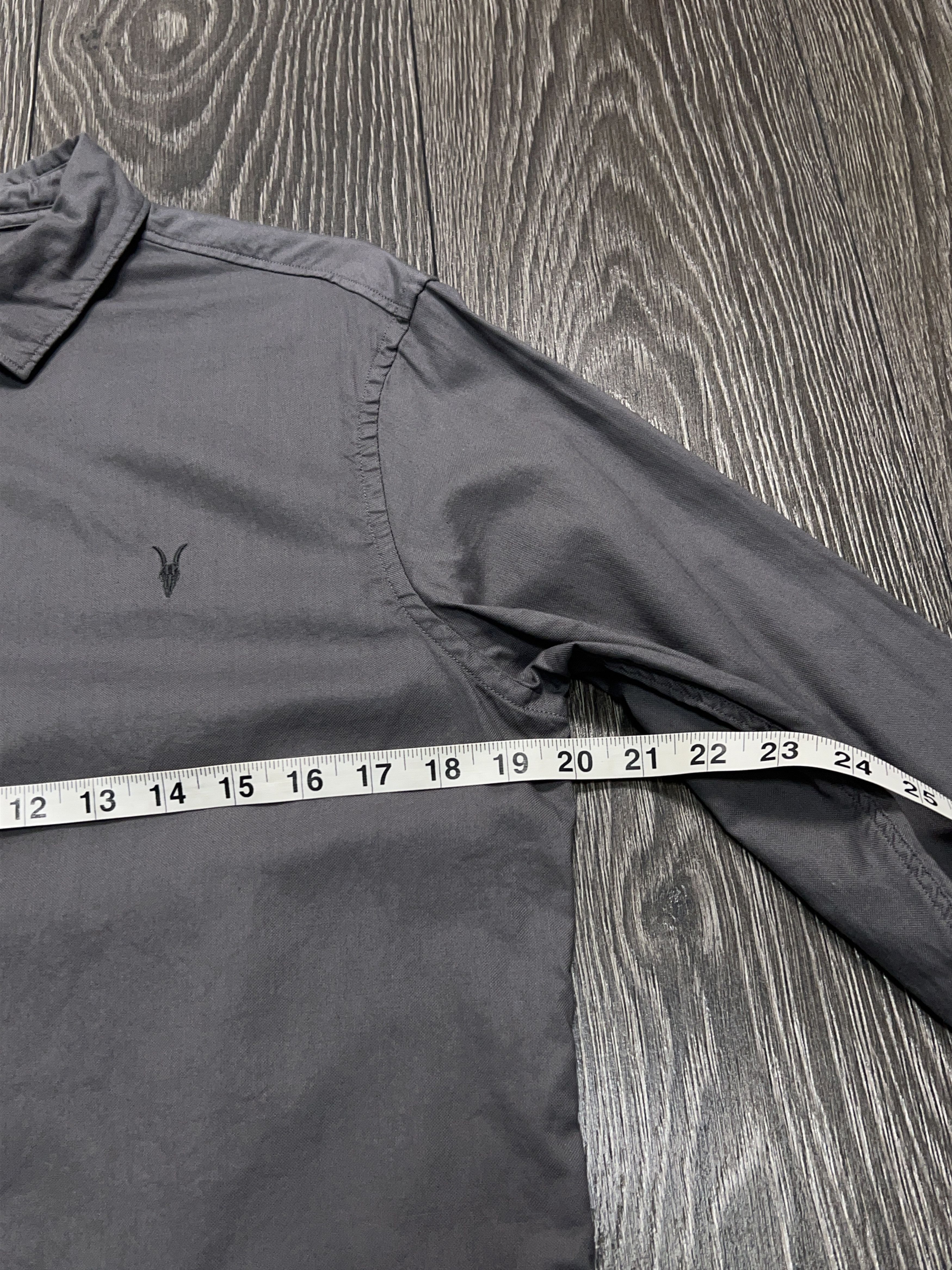 Allsaints Bixby Button Up Cotton Long Sleeve Classic Shirt Size XL Size US XL / EU 56 / 4 - 6 Thumbnail
