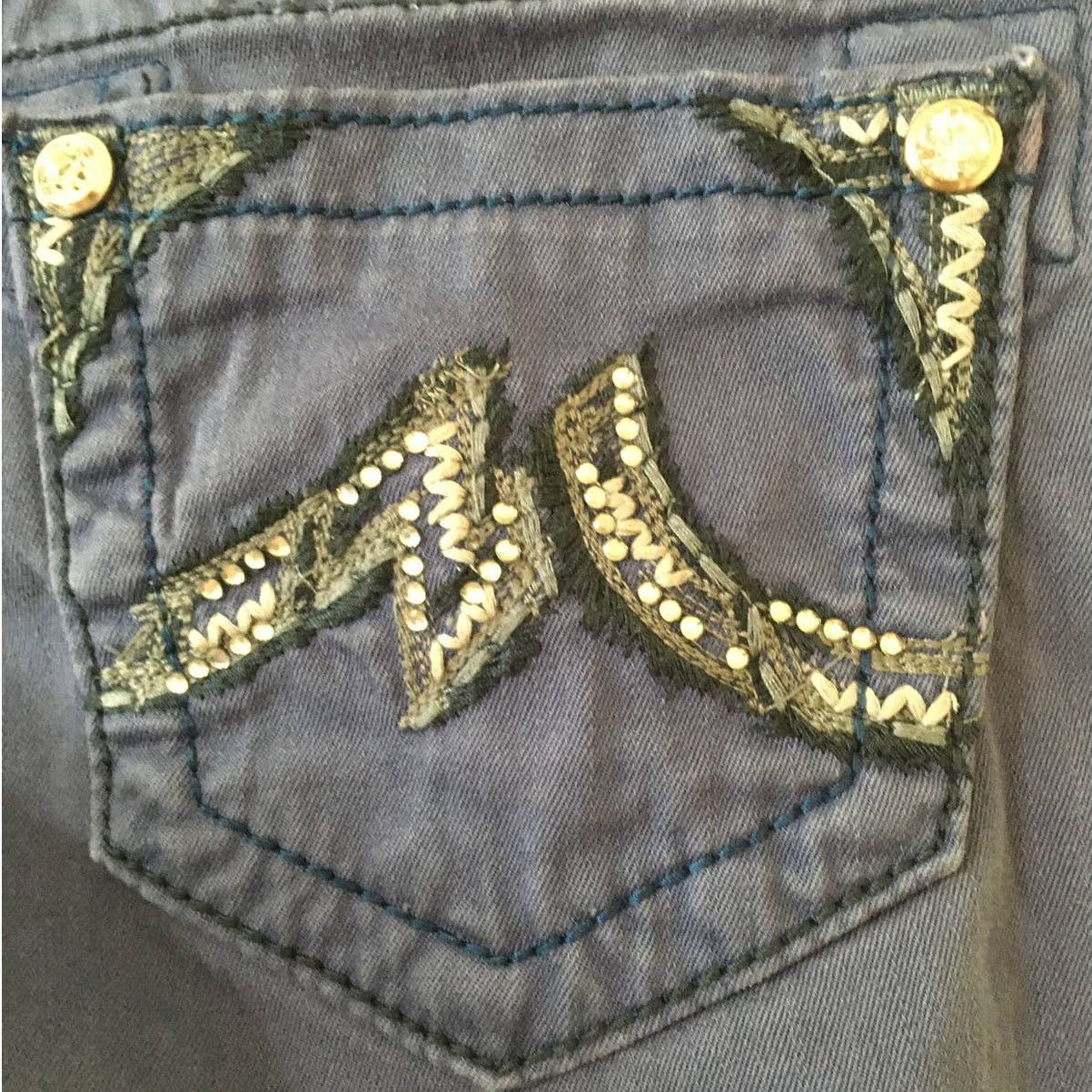 Miss Me Miss Me Denim Brand, Skinny, Cobalt Blue Jeans, Size 26 Size 26" / US 2 / IT 38 - 5 Thumbnail