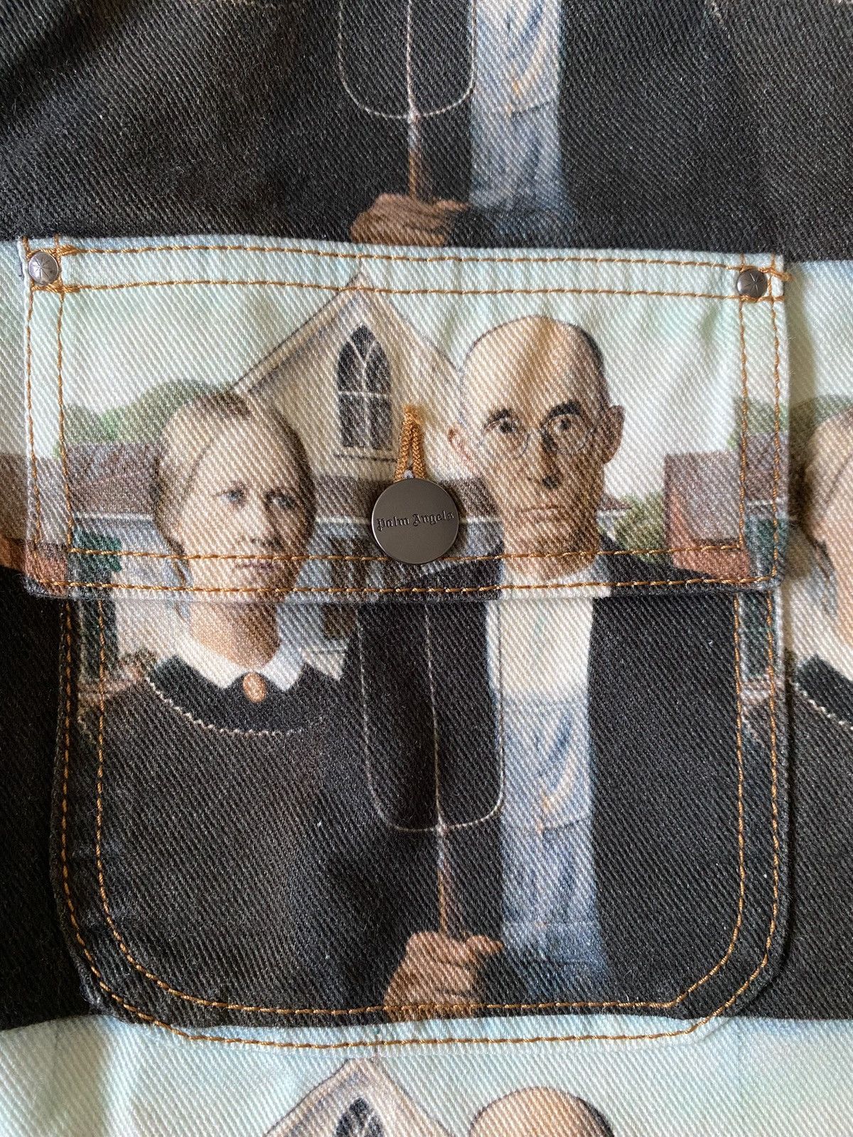 Palm Angels Palm Angels American Gothic Work Jacket Size 40R - 14 Thumbnail