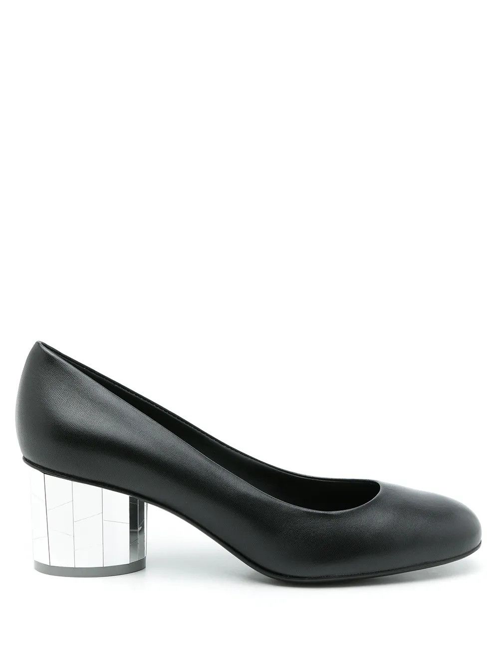 Salvatore Ferragamo o1y0426 Geometric Heel Pumps in Black Size US 6 / IT 36 - 1 Thumbnail
