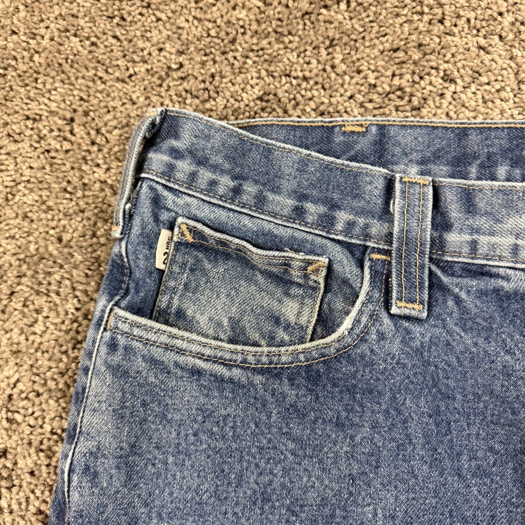 Carhartt VINTAGE Carhartt Jeans Mens 34 Flame-Resistant FR Relaxed Fit Dark Wash Denim Jeans Size US 34 / EU 50 - 3 Thumbnail