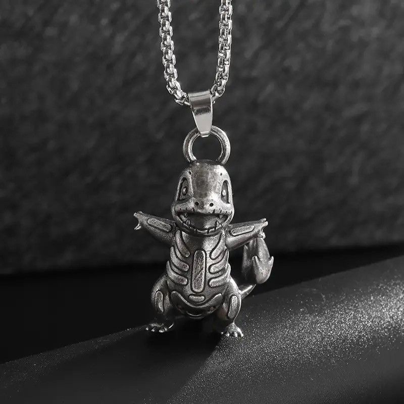 Jewelry Retro Cute Dinosaur Pendant Necklace Size ONE SIZE - 1 Thumbnail