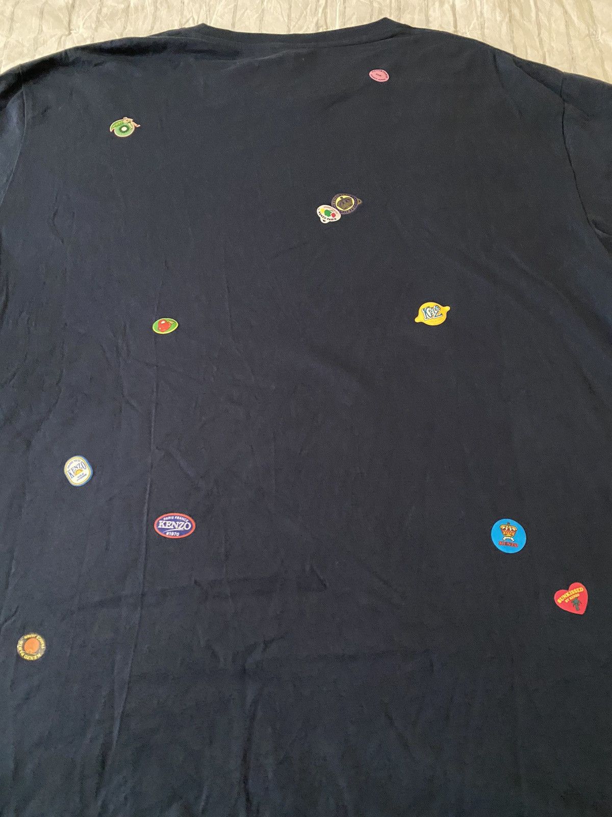 Kenzo Kenzo Fruit Stickers Classic T-shirt XXL Size US XXL / EU 58 / 5 - 15 Thumbnail