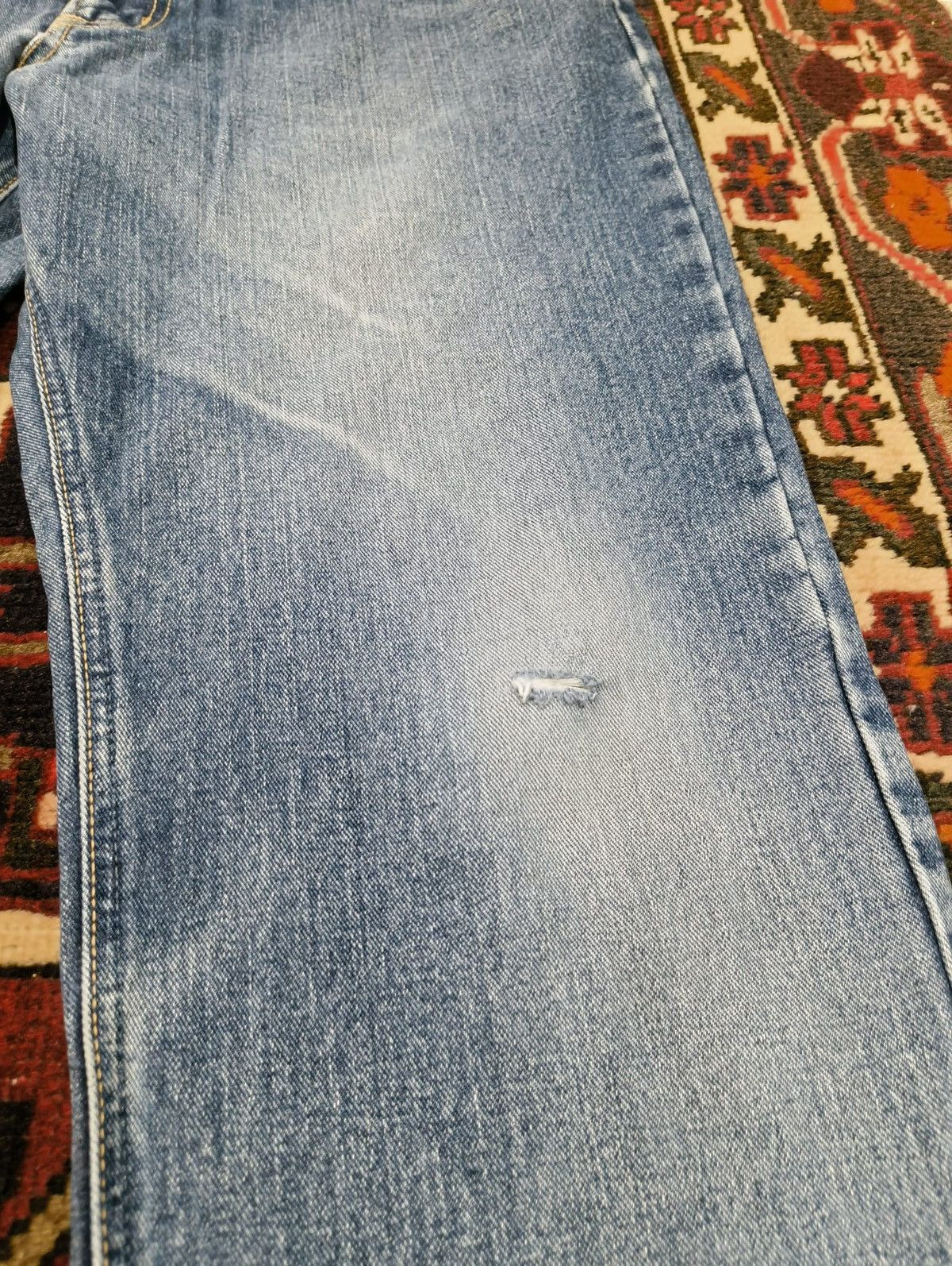 Edwin Vintage Edwin E404 Distressed Denim Grunge Rock Size US 37 - 5 Thumbnail