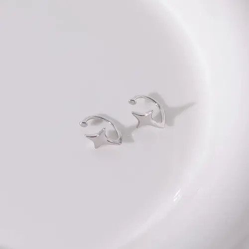 Vintage 100%925 silver retro punk ear clip Size ONE SIZE - 4 Thumbnail