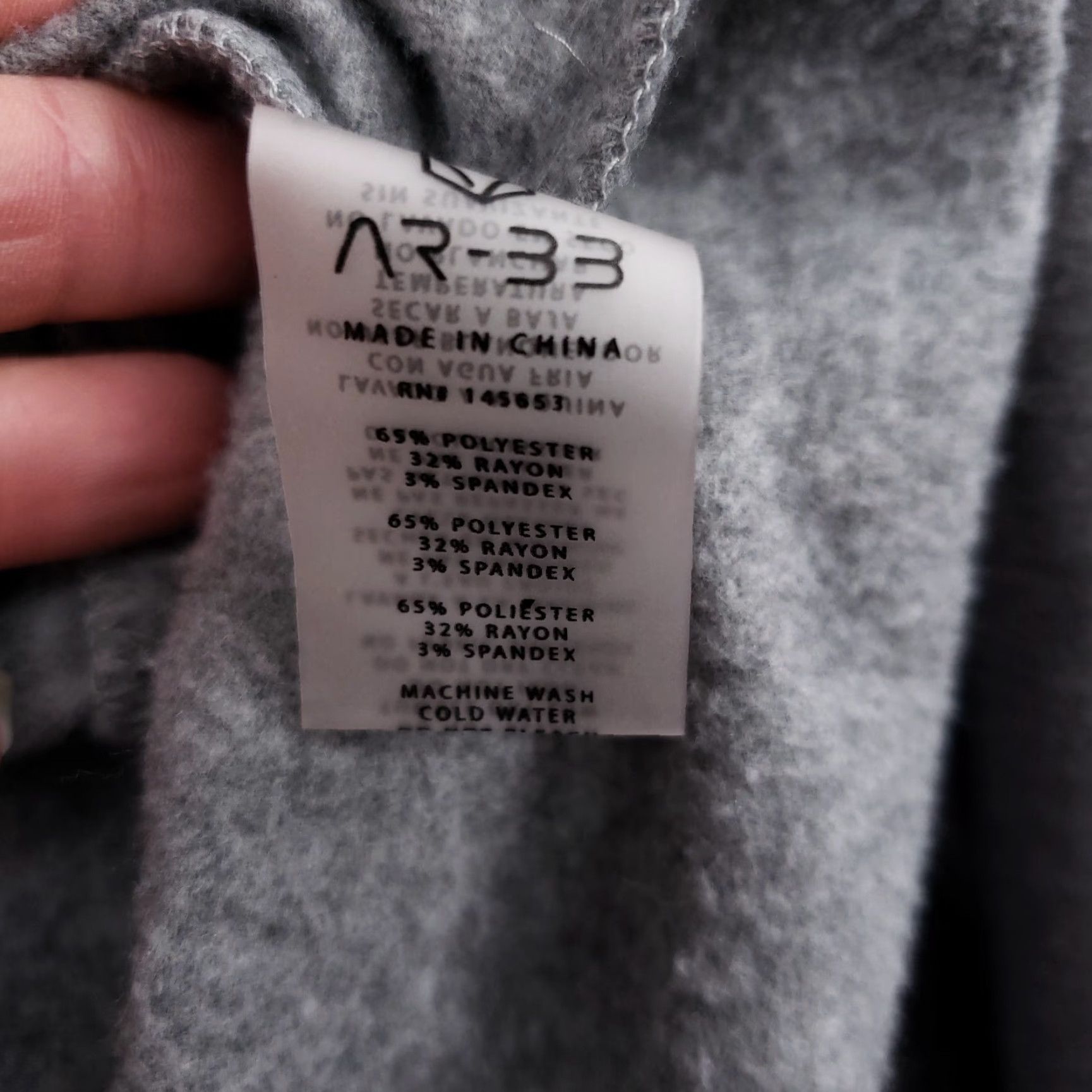 Vintage AR-33 Hoodie Womens L Gray Cropped Pullover Hooded Long Sleeve Athleisure Shirt Size L / US 10 / IT 46 - 4 Thumbnail