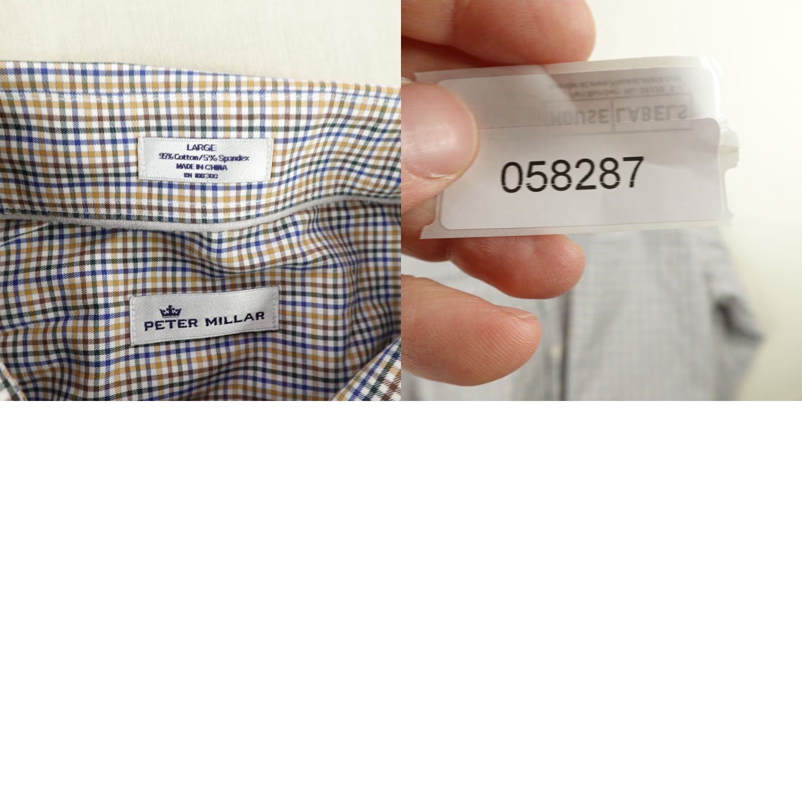 Peter Millar Peter Millar Shirt Mens Large Blue Plaid Button-Up Casual Size US L / EU 52-54 / 3 - 8 Thumbnail