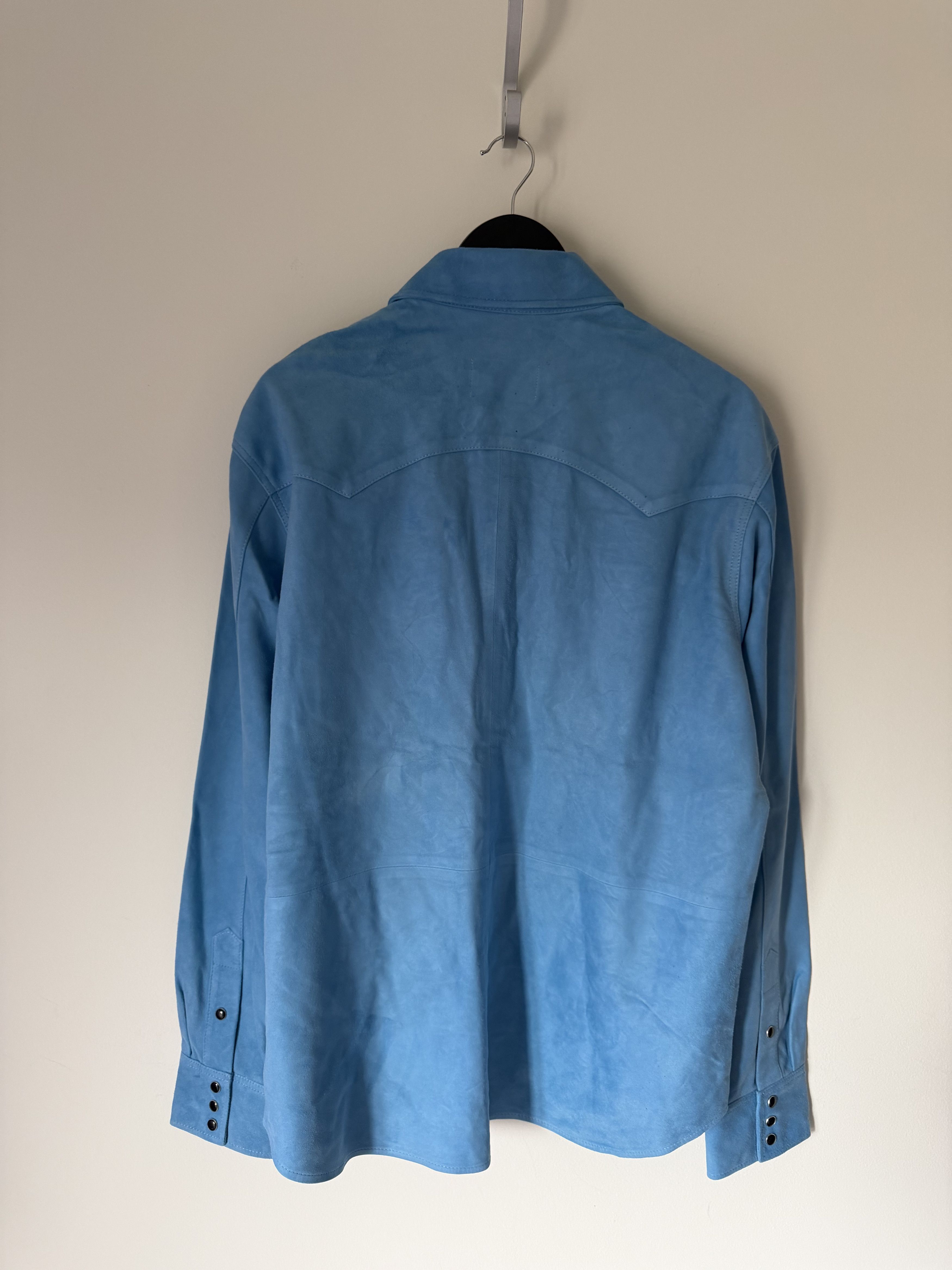 DENIM TEARS Denim Tears Suede Shirt in Blue Size US L / EU 52-54 / 3 - 6 Thumbnail