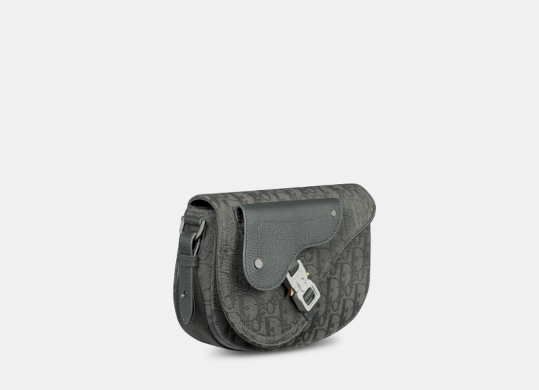 Dior o1w1db10426 1ADPO3 Size :OS / Saddle Messenger Bag in Gray Size ONE SIZE - 2 Thumbnail