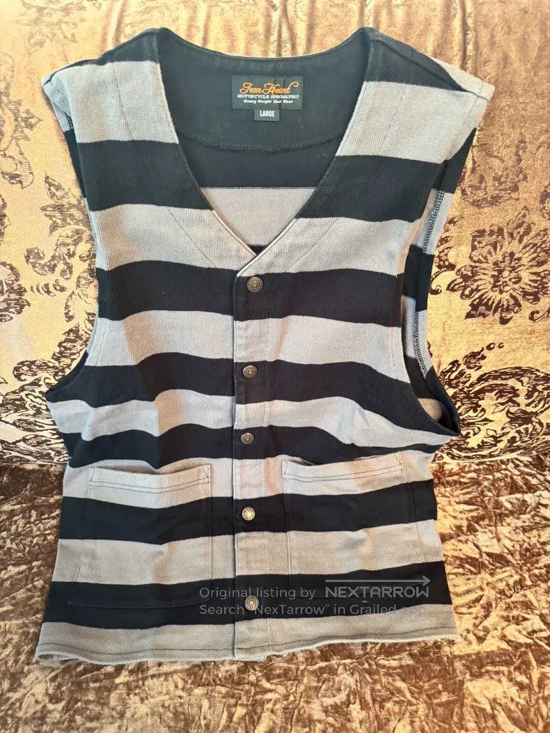Iron Heart Iron Heart 11 ounces pure cotton heavy gray and black retr Size US L / EU 52-54 / 3 - 1 Thumbnail