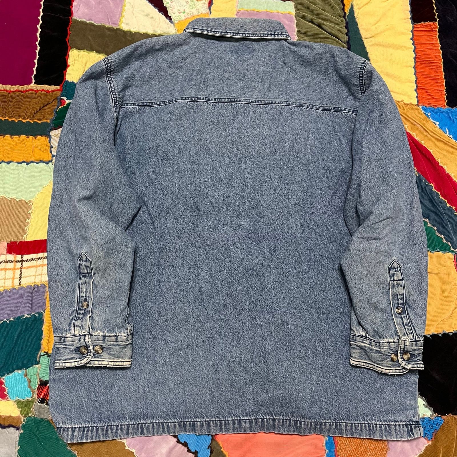 Cherokee Vintage Cherokee Flannel Lined Denim Button Up XL Size US XL / EU 56 / 4 - 2 Thumbnail