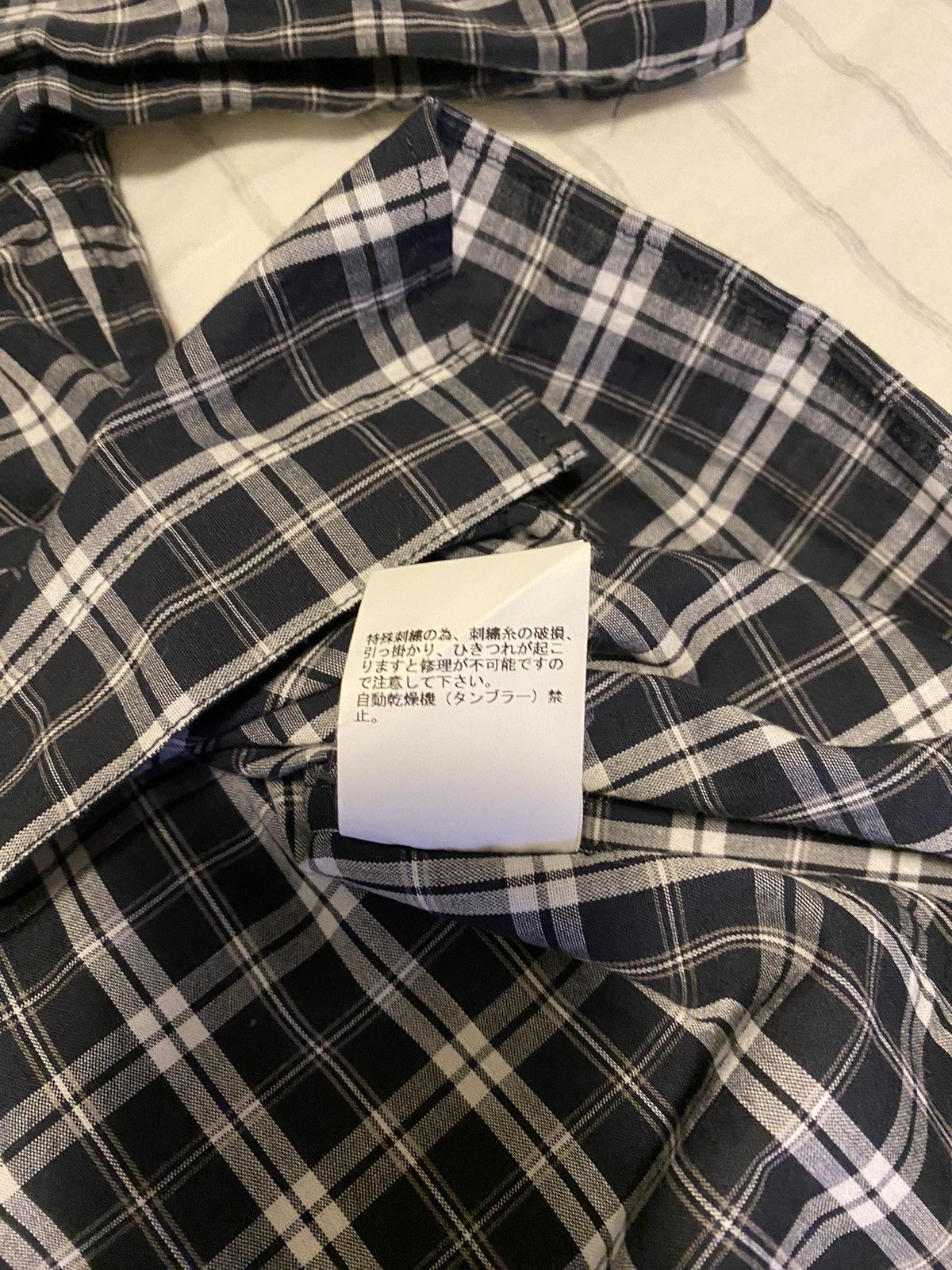 Undercover Undercover Navy Check Shirt Sz5 Size US XXL / EU 58 / 5 - 14 Thumbnail