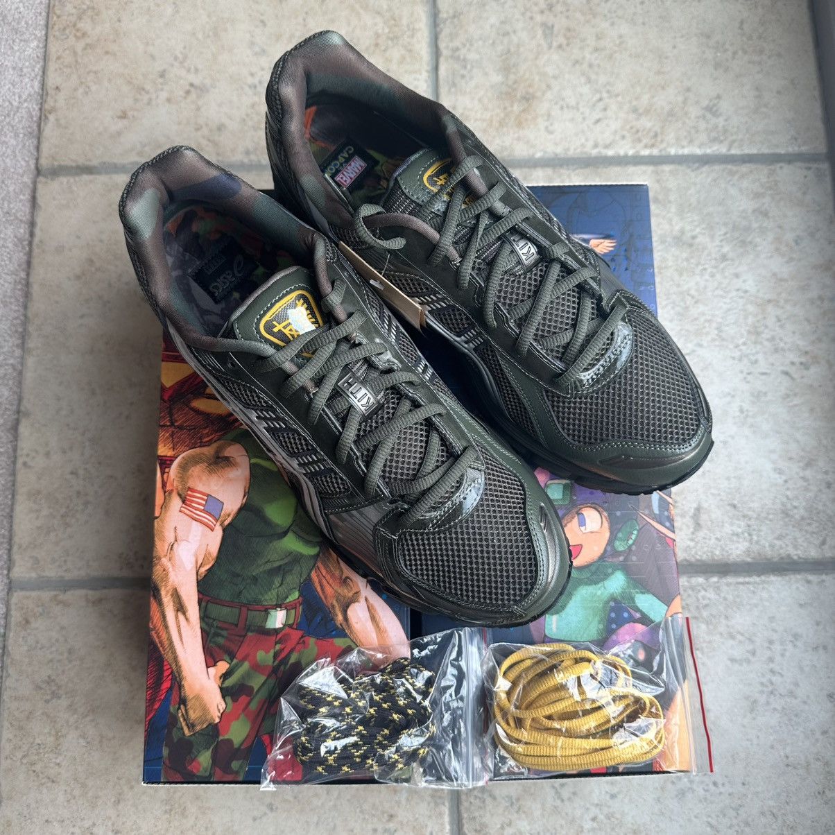 Asics × Kith Kith Marvel vs. Capcom Guile ASICS Gel-Kayano 12.1 Size US 11.5 / EU 44-45 - 11 Thumbnail