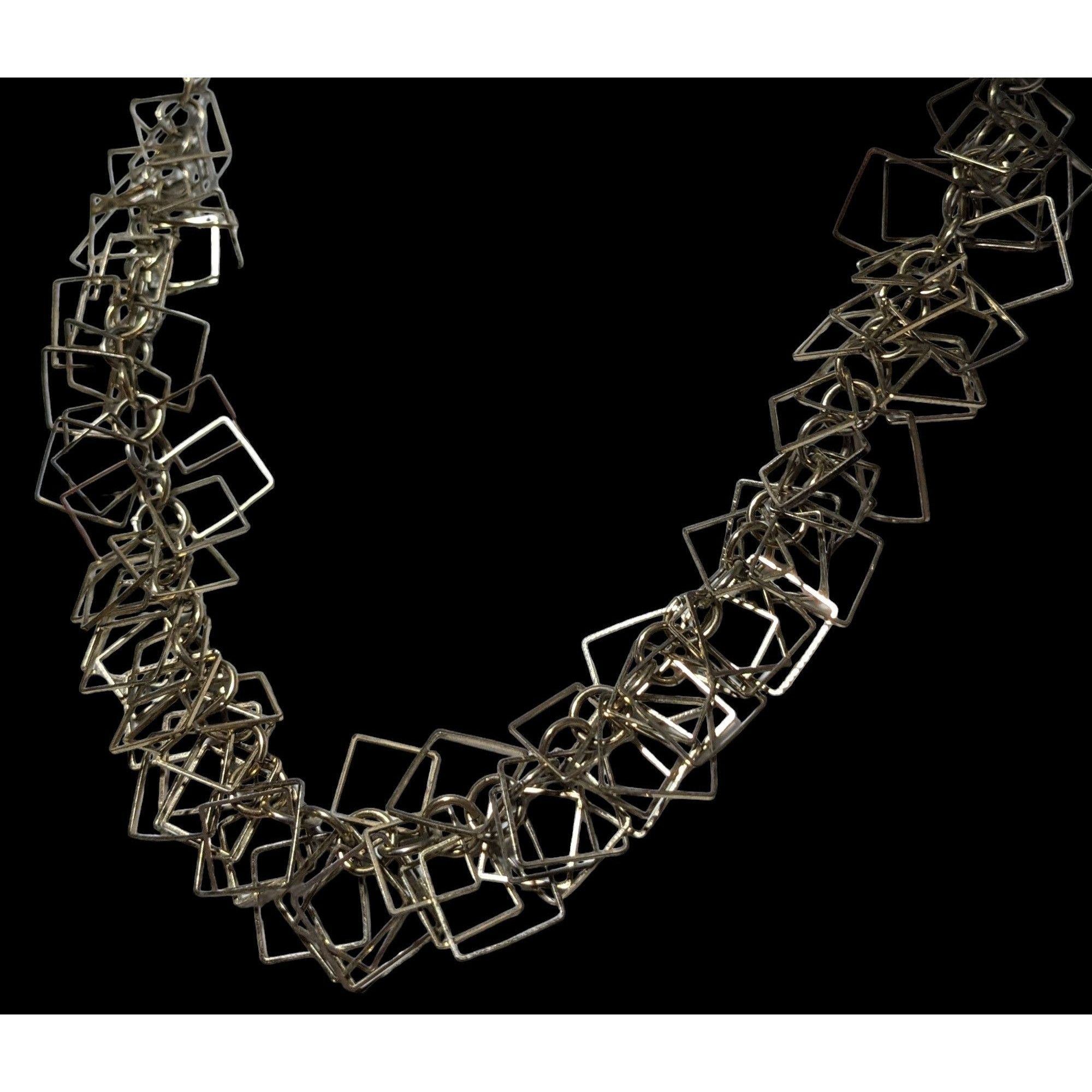 Other Gold Geometric Fringe Link Necklace Size ONE SIZE - 3 Thumbnail