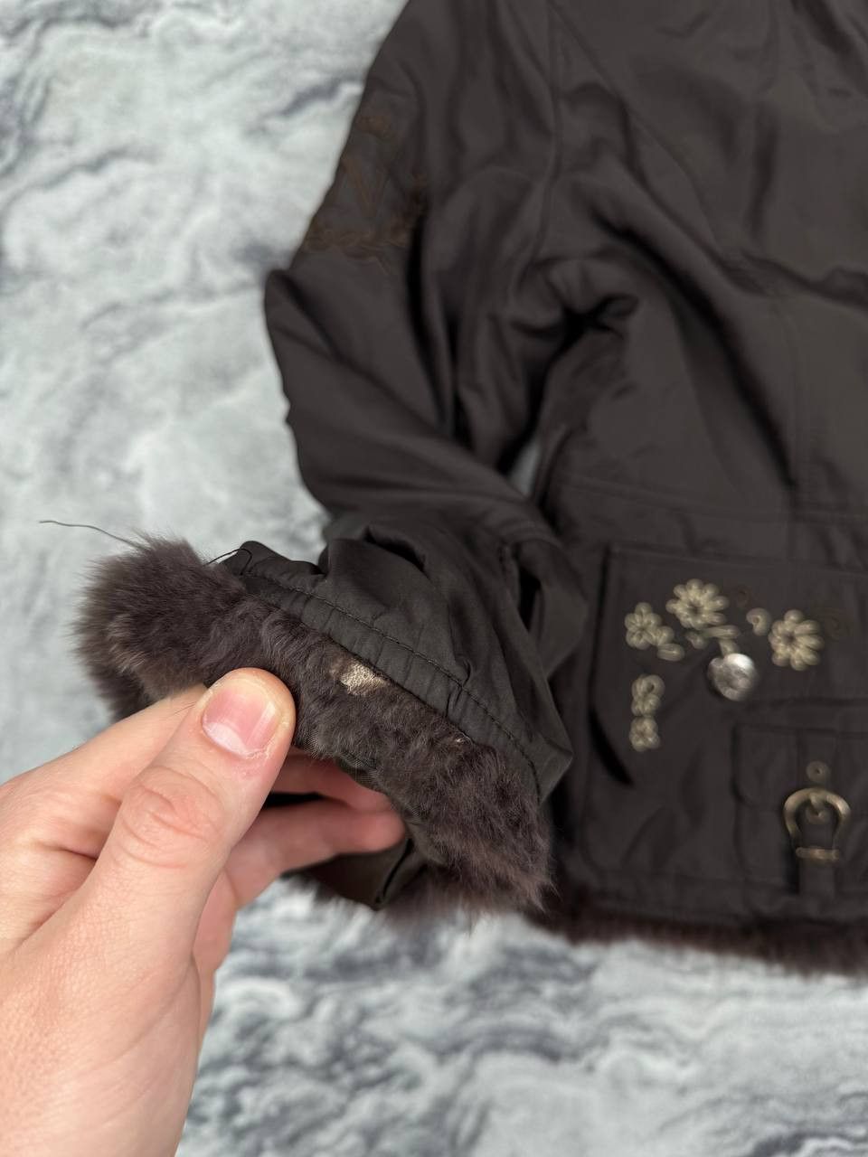 Dolce & Gabbana Vintage Dolce & Gabbana Jacket Real Fur Y2K Size XXL / US 16-18 / IT 52-54 - 16 Thumbnail