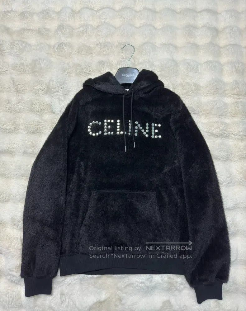 Celine CELINE Furry Stud Logo Sweatshirt Size US S / EU 44-46 / 1 - 2 Thumbnail