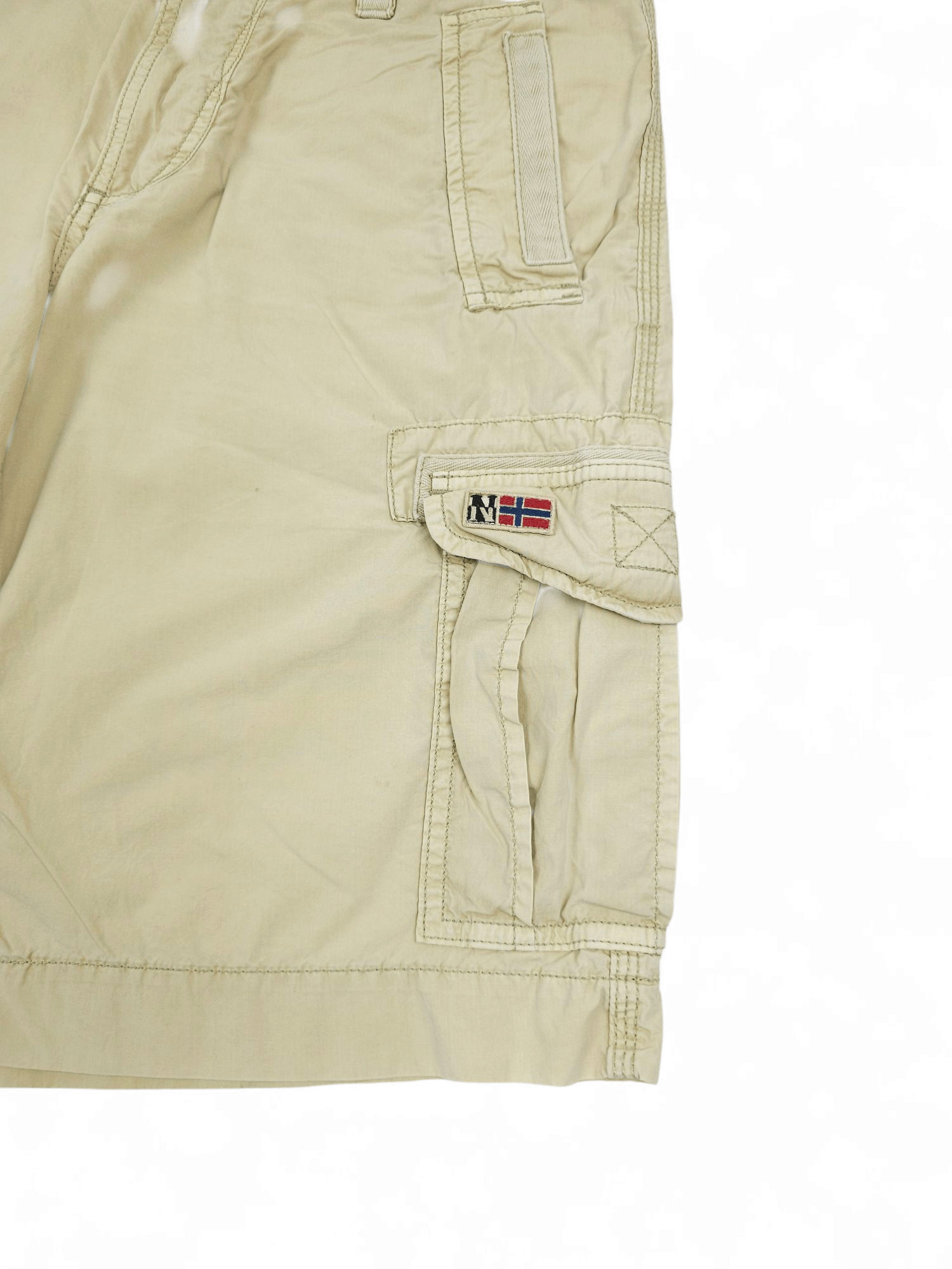 Napapijri 💎 Vintage Baggy Relaxed Cargo Shorts Outdoor Y2K Size L 90s Size US 33 - 5 Thumbnail