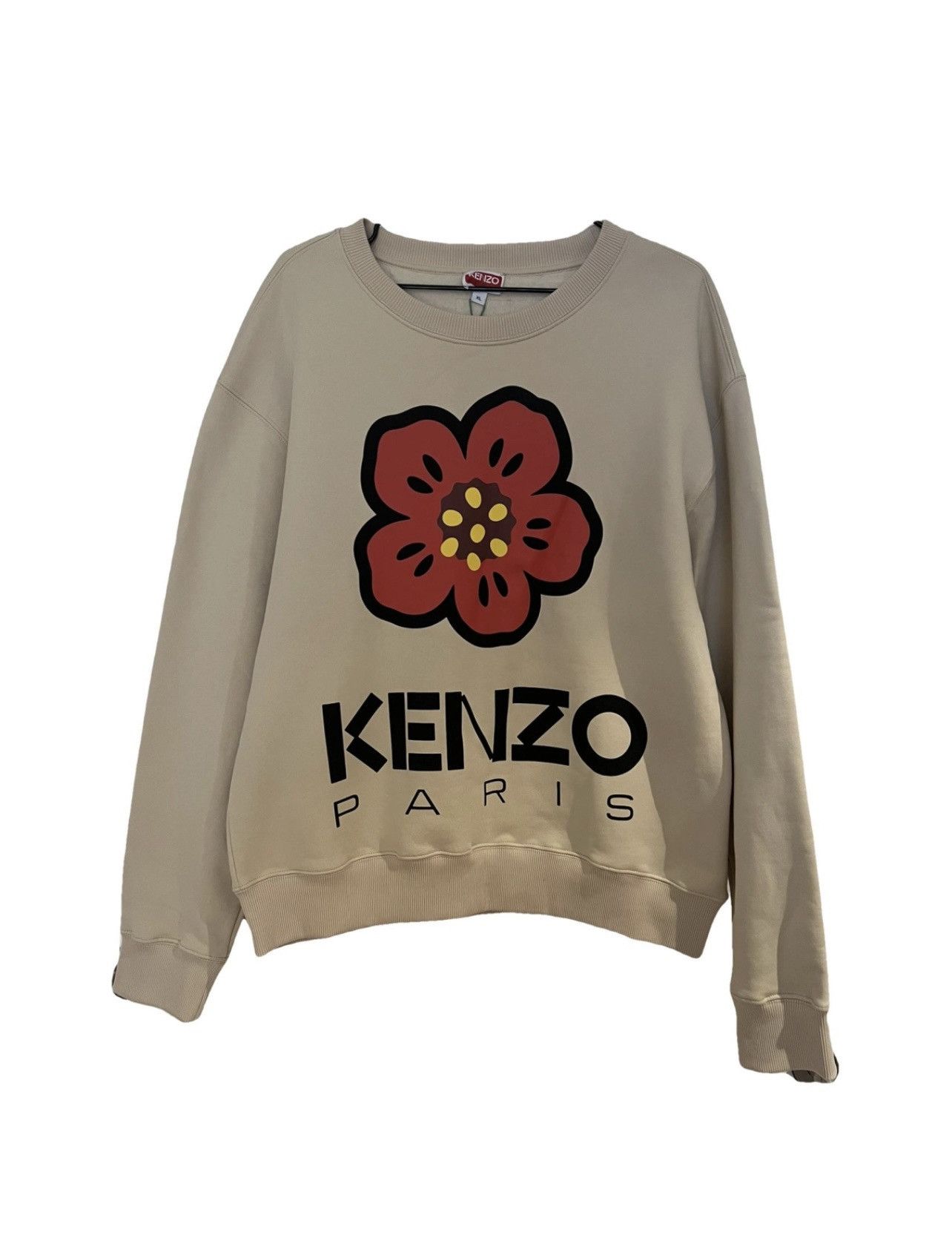 Kenzo KENZO Sweatshirt XL International beige fleece Size US XL / EU 56 / 4 - 1 Thumbnail
